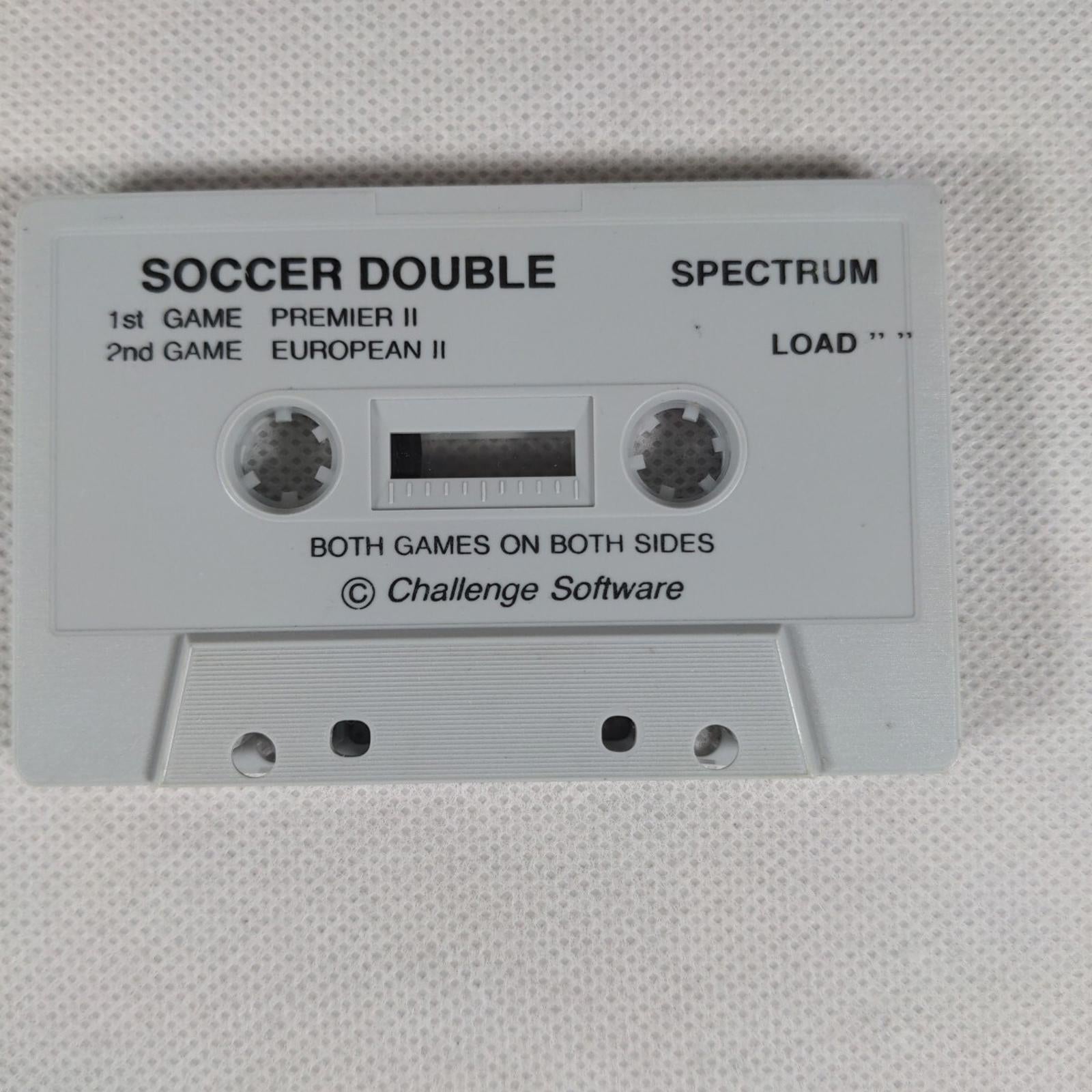 Soccer Double Premier II ZX Spectrum 48K 128K Game Cassette Tested & Working