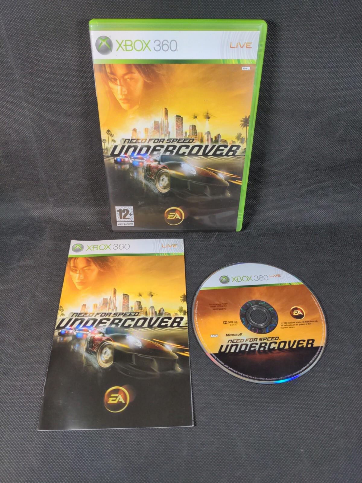 Need For Speed Undercover Xbox 360 Game & Manual