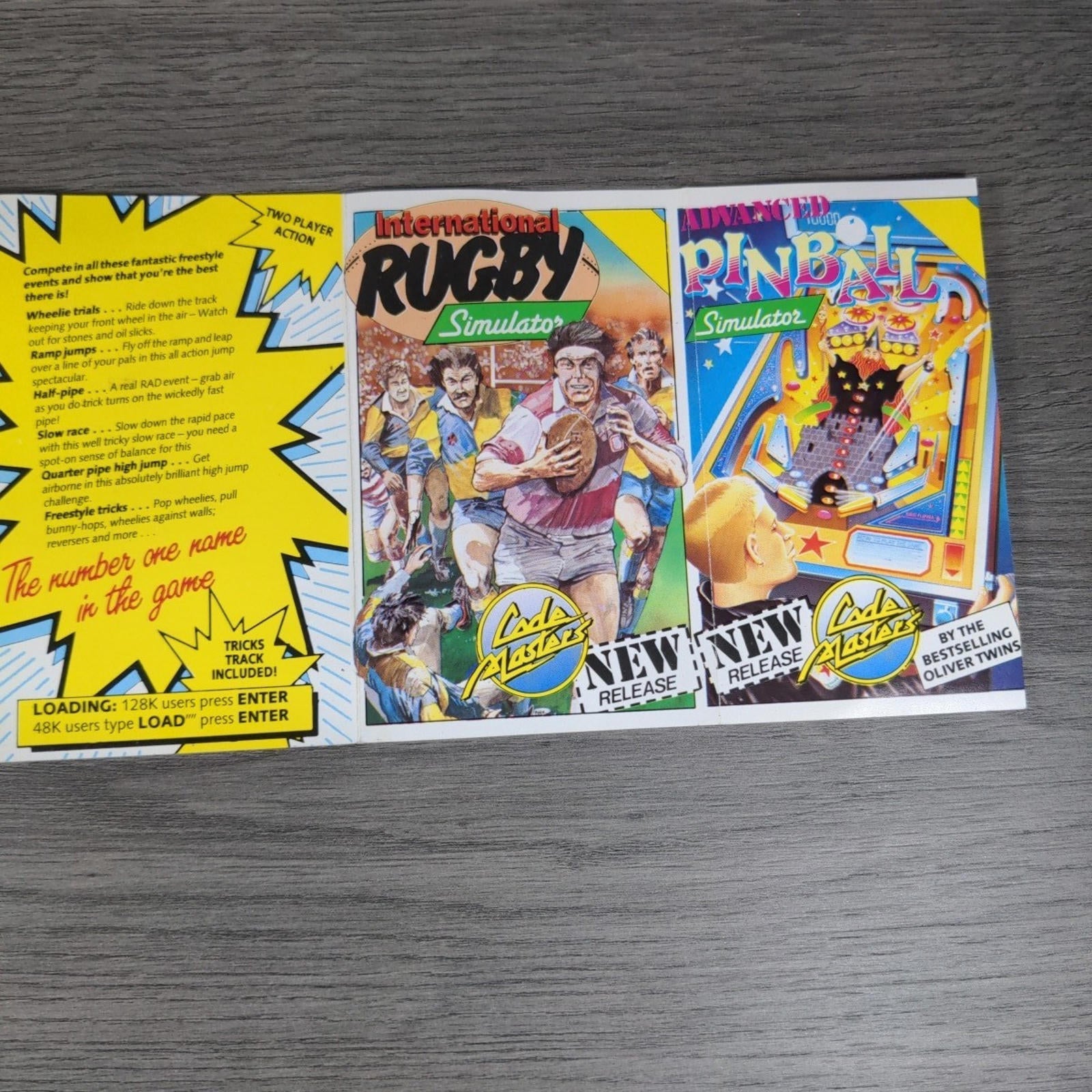 BMX Freestyle  ZX Spectrum 48/128K Game Cassette Code Masters Tested & Working