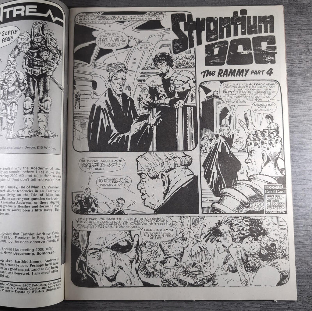 2000AD Prog 547 Featuring Judge Dredd 7th November 1987 Vintage Comic