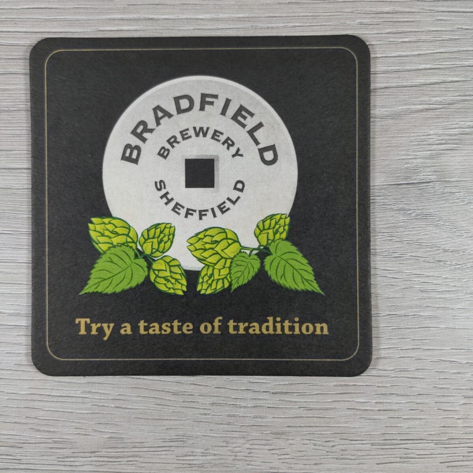 Bradfield Brewery 2 x Vintage Beer Mats Pub Bar Coaster Breweriana - Retrorama UK