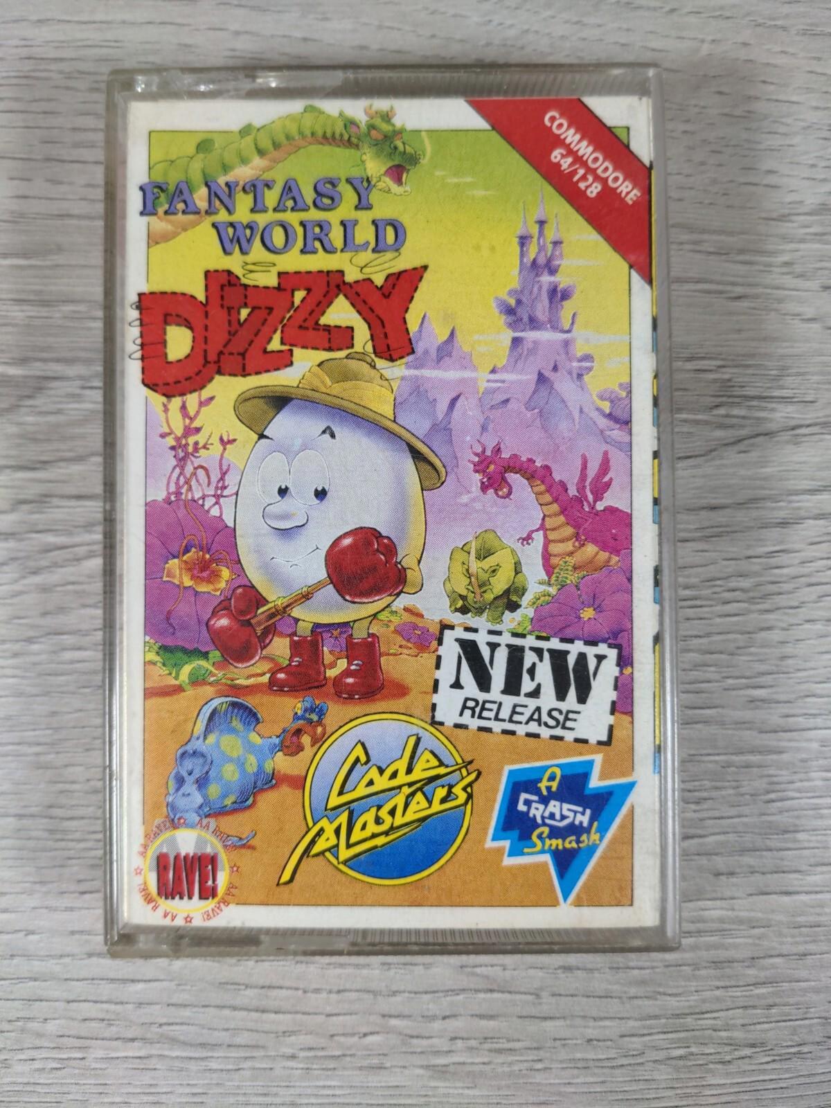 Fantasy World Dizzy Commodore 64 C64 Game Cassette Tested & Working