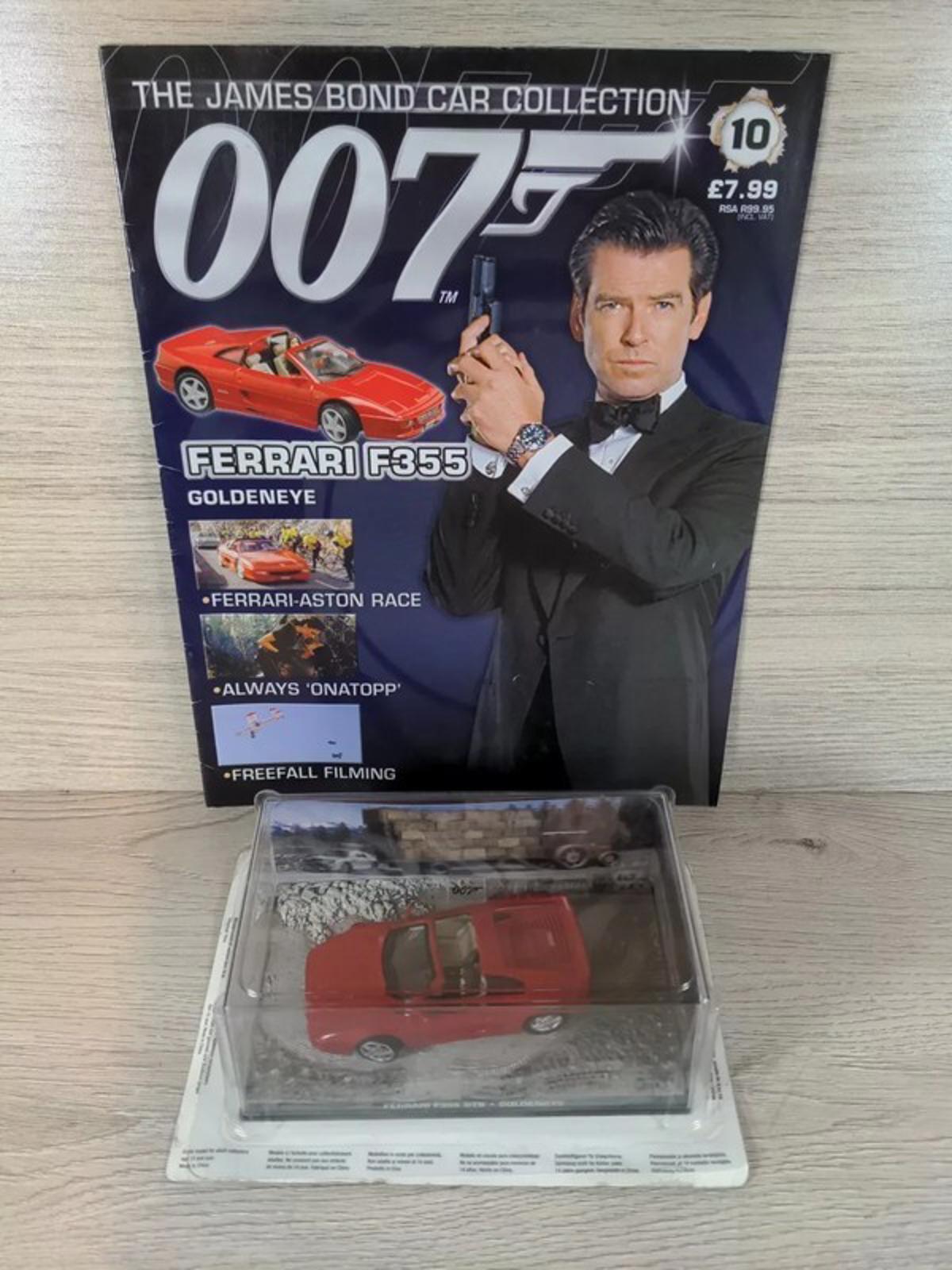 Eaglemoss James Bond 007 Ferrari F355 GTS Diecast Car 1:43 Scale + Magazine #10