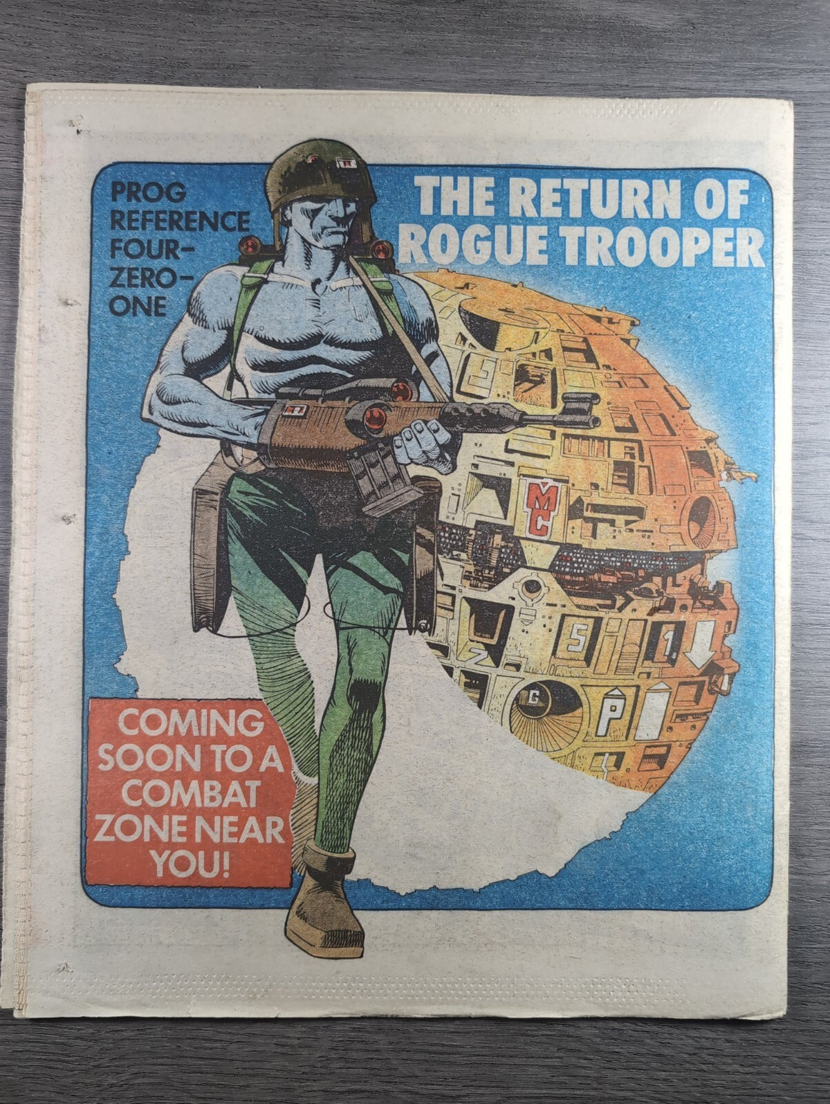 2000AD Prog 395 Featuring Judge Dredd Comic 8th Dec 1984 Vintage Retro Comic