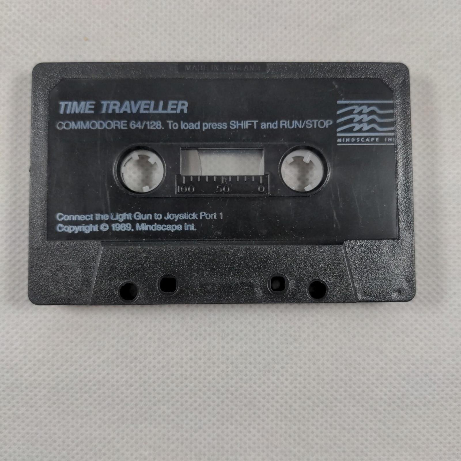 Time Traveller Commodore 64 C64 Game Cassette Light Gun Game Tested & Working