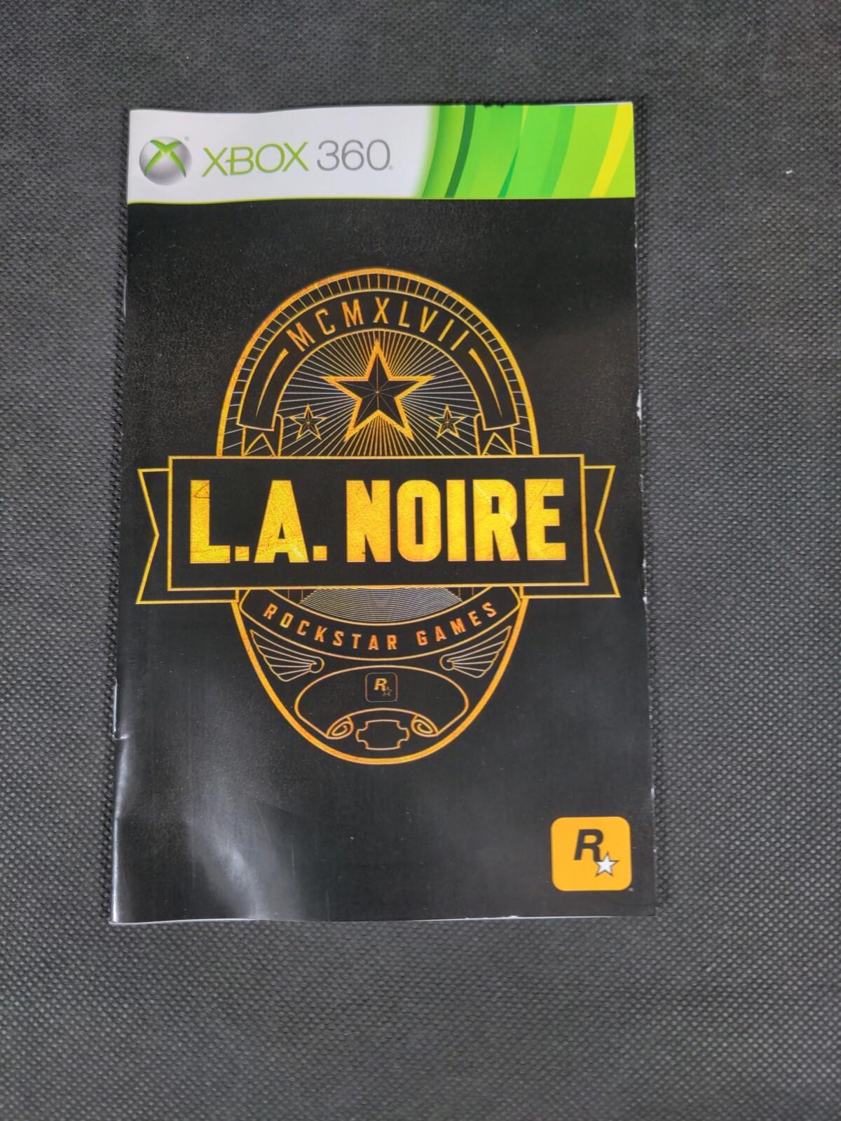 L.A. Noire Xbox 360 Game + Manual Tested & Working Cert 18