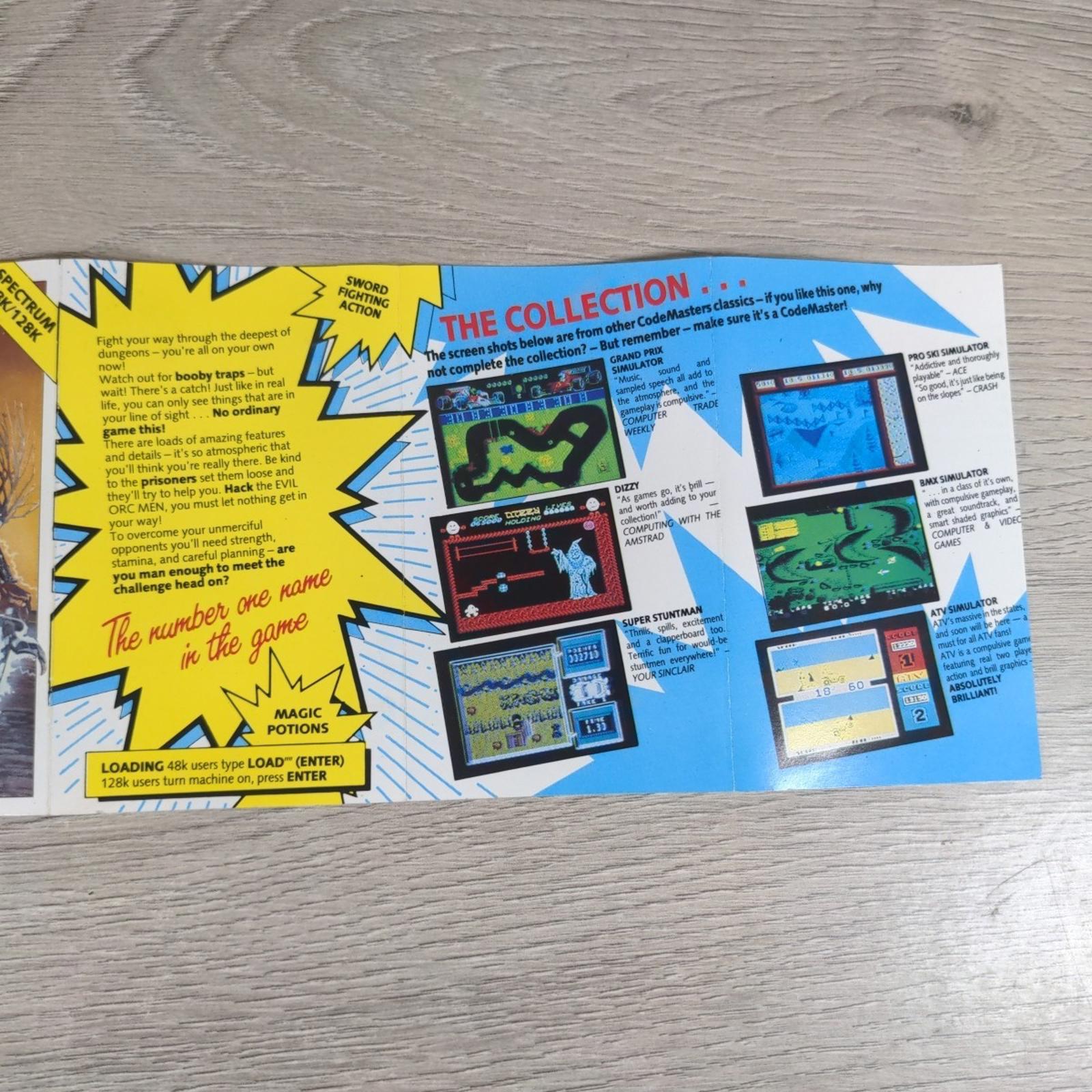 Death Stalker ZX Spectrum 48/128K Game Cassette Code Masters Tested & Working
