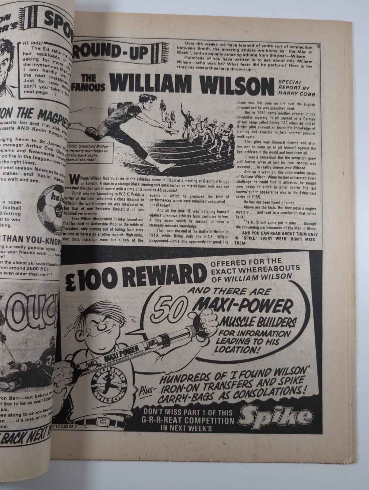 Spike Comic Issue No. 8 March 12th 1983 D.C Thomson Vintage Retro Comic