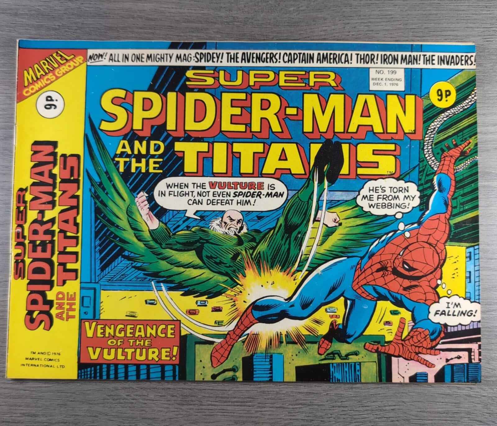 Super Spider-Man And The Titans No. 199 Marvel Comics 1st December 1976