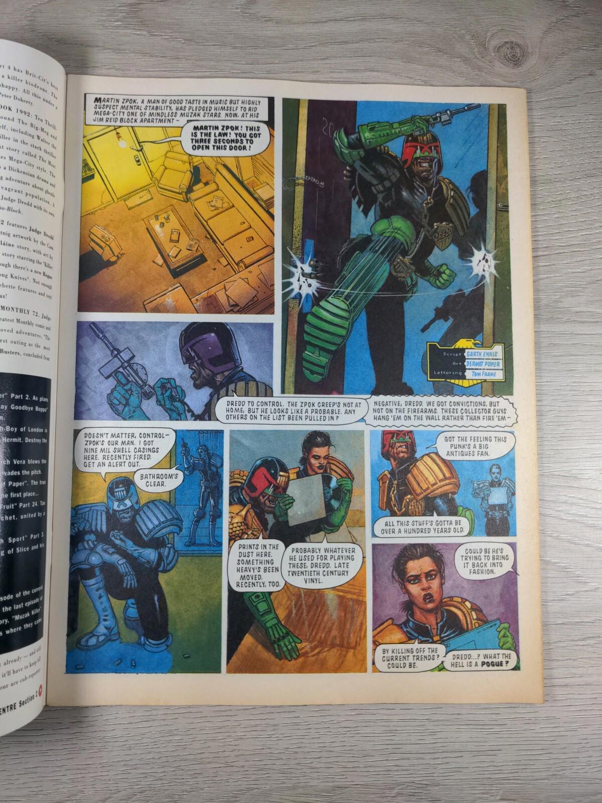 2000AD Featuring Judge Dredd Prog 747 September 1991 Vintage Comic - Retrorama UK
