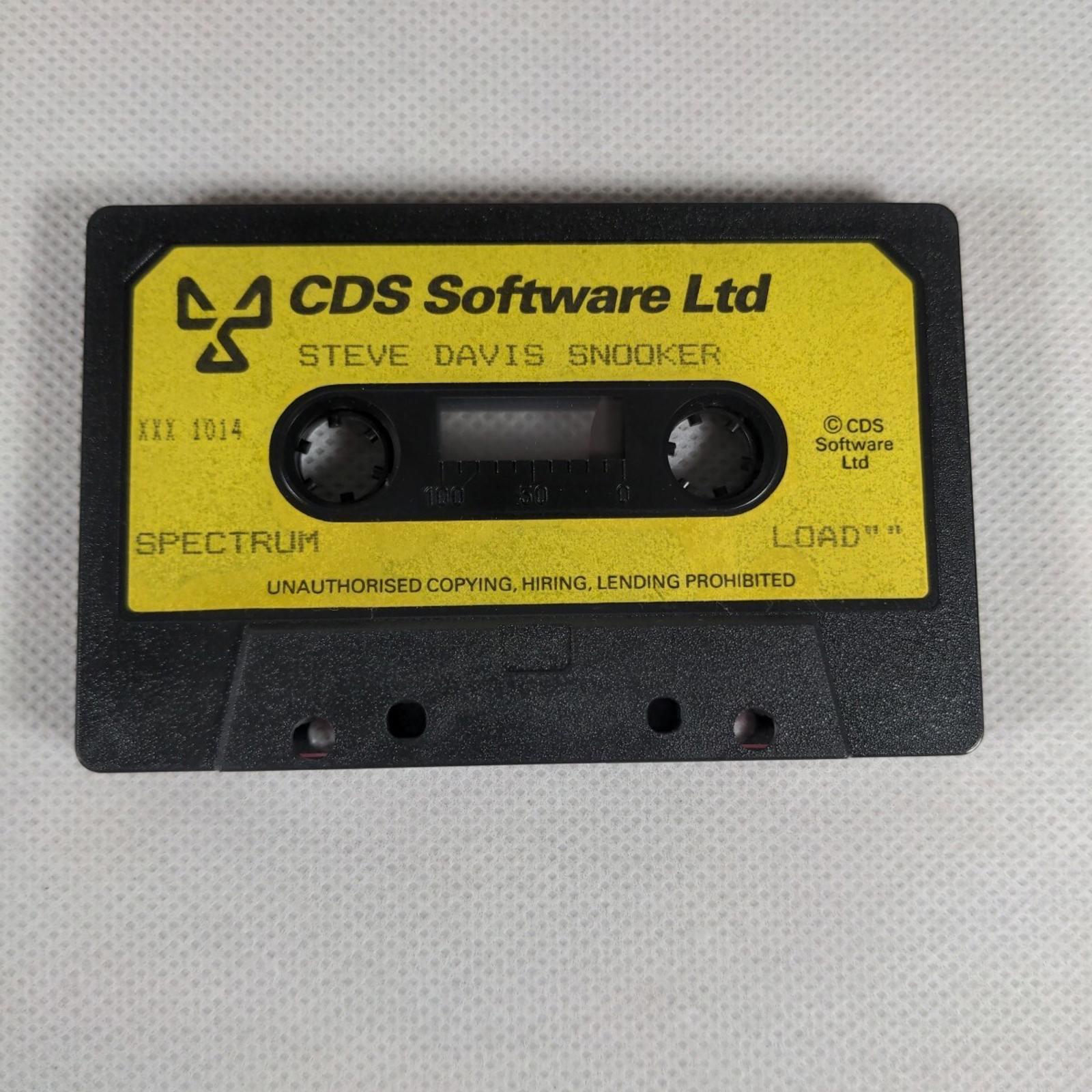 Steve Davis Snooker ZX Spectrum 48K 128K Game Cassette Tested & Working