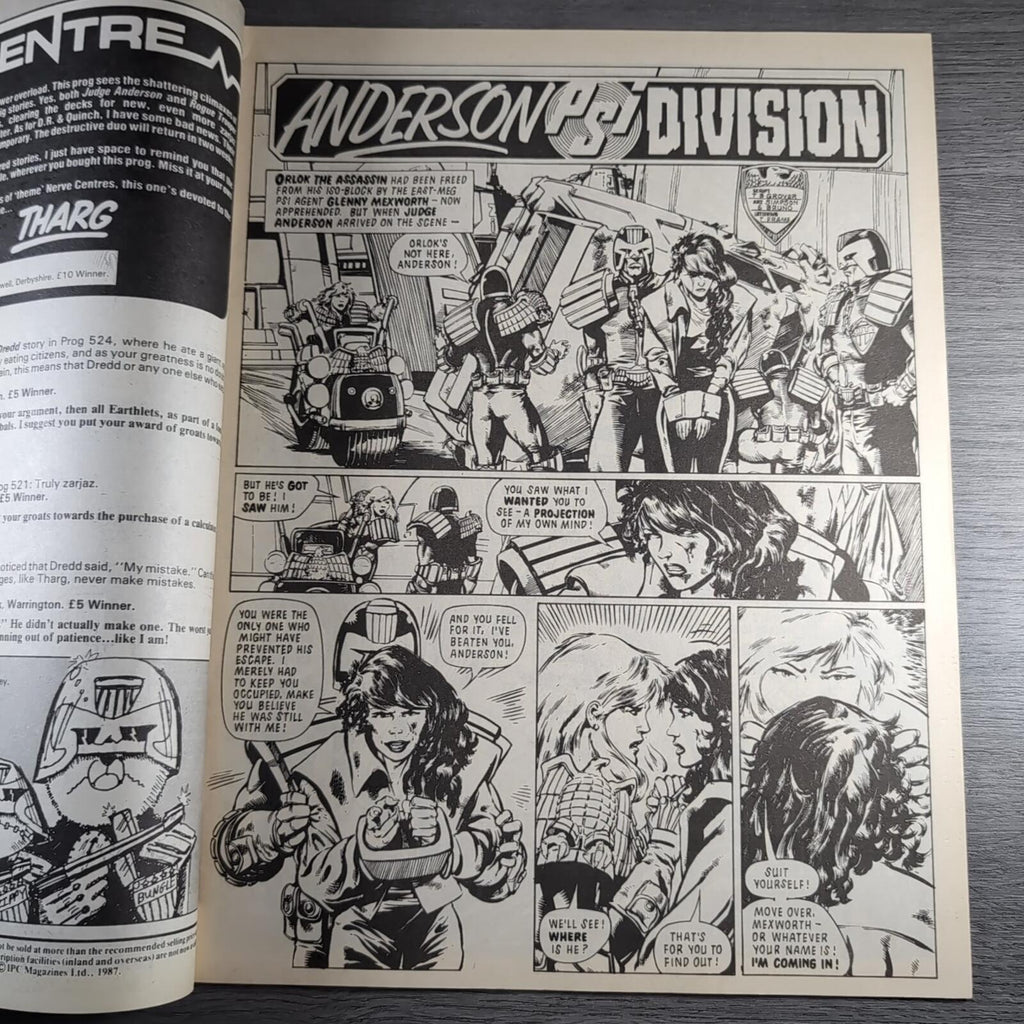 2000AD Prog 531 Featuring Judge Dredd 18th July 1987 Vintage Comic