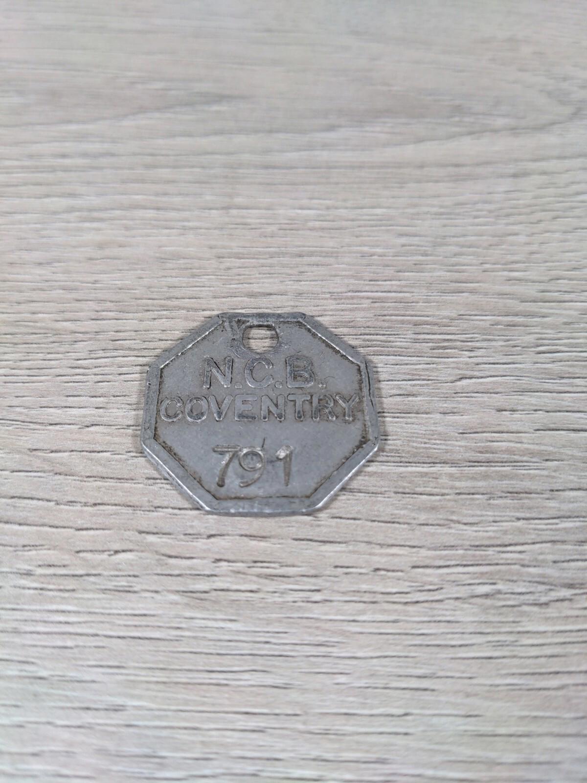 NCB Coventry No 791 Miners Pit Check Token