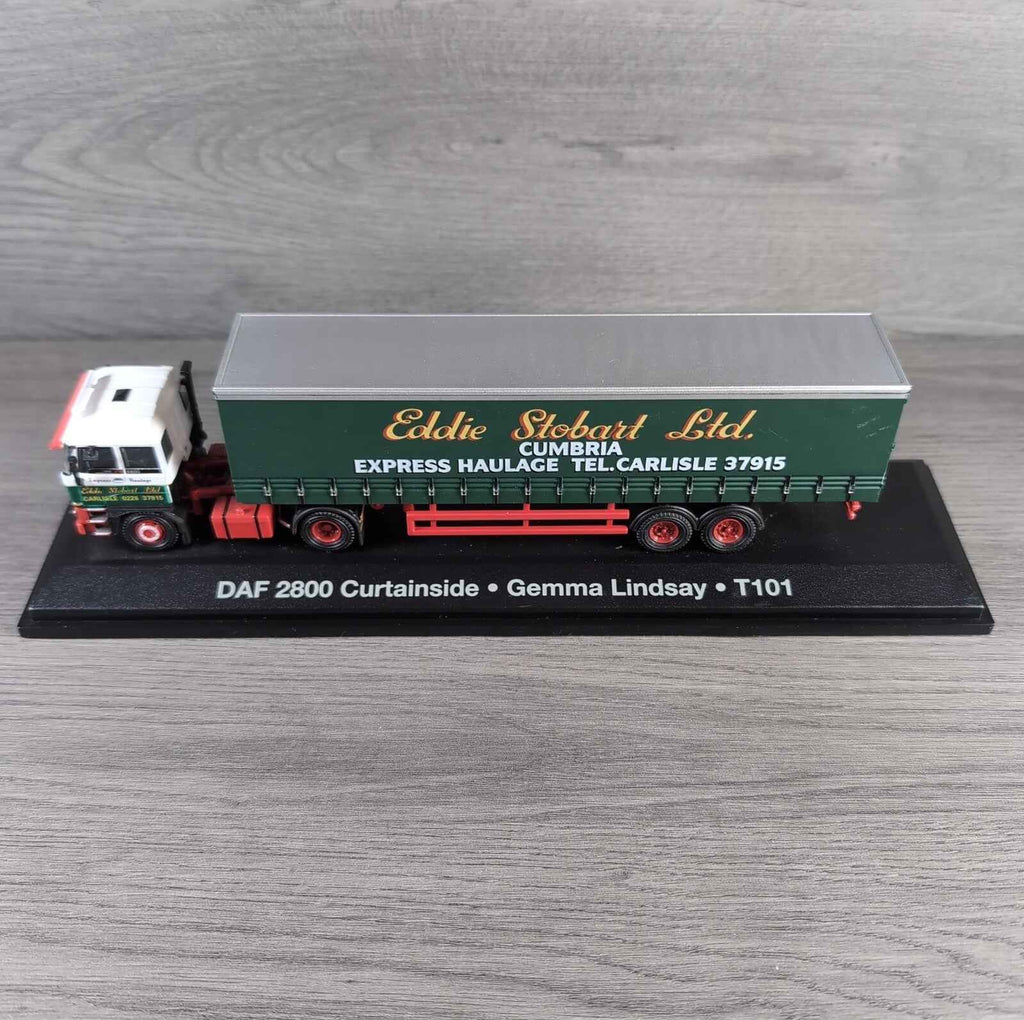 Atlas Editions Eddie Stobart Daf 2800 Curtainside Gemma Lindsay T101 1:76 Scale