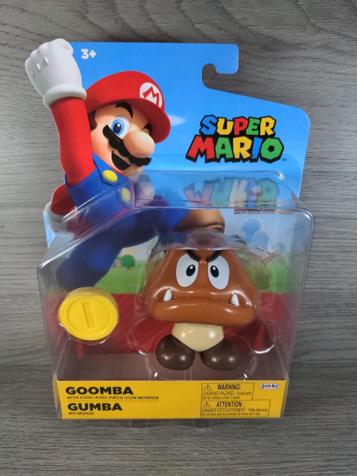Super Mario Goomba Action Figure Jakks Pacific Factory Sealed Pack - Retrorama UK
