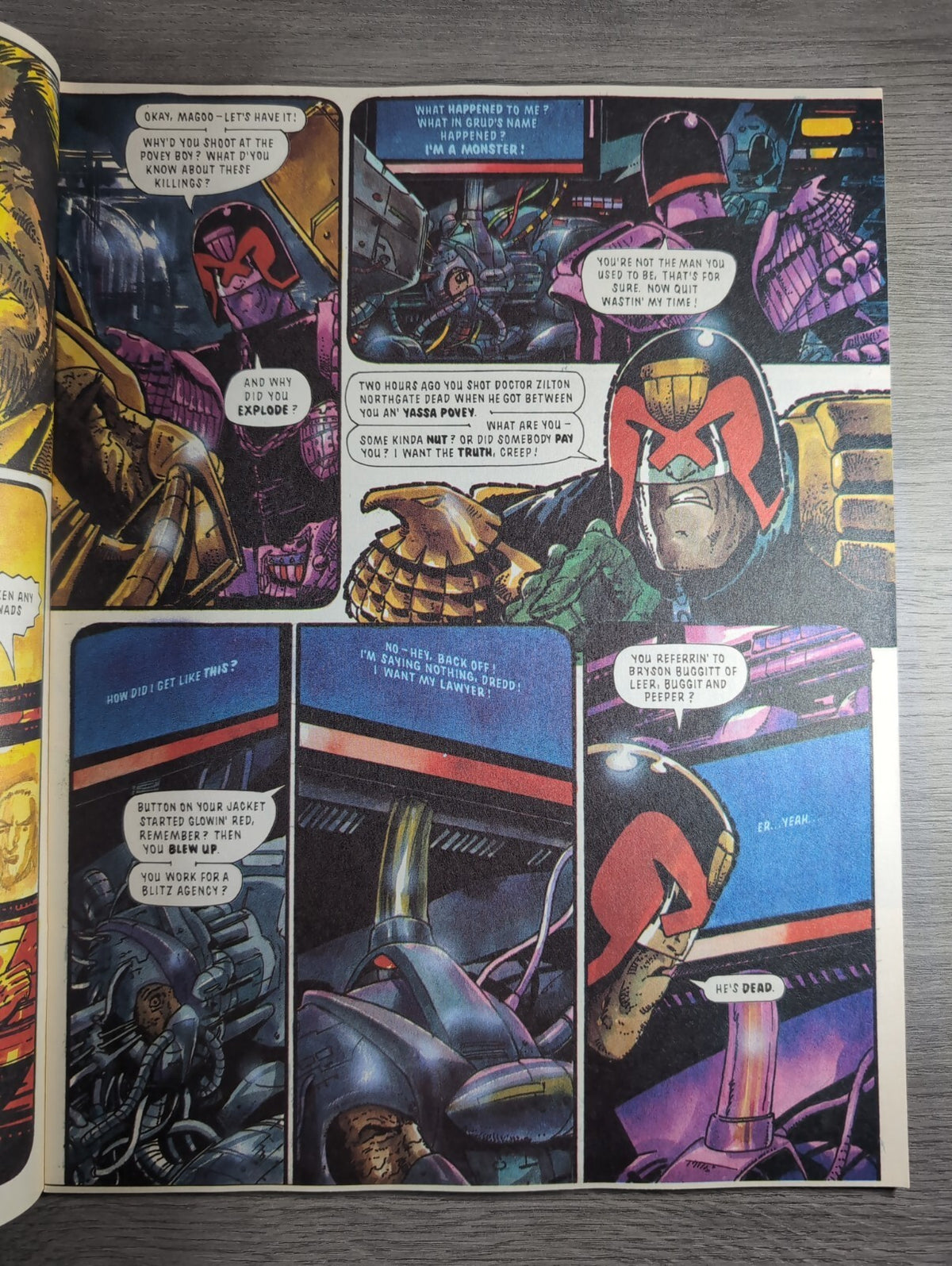 2000AD Prog 715 Featuring Judge Dredd Comic 26th Jan 1991 Vintage Retro Comic