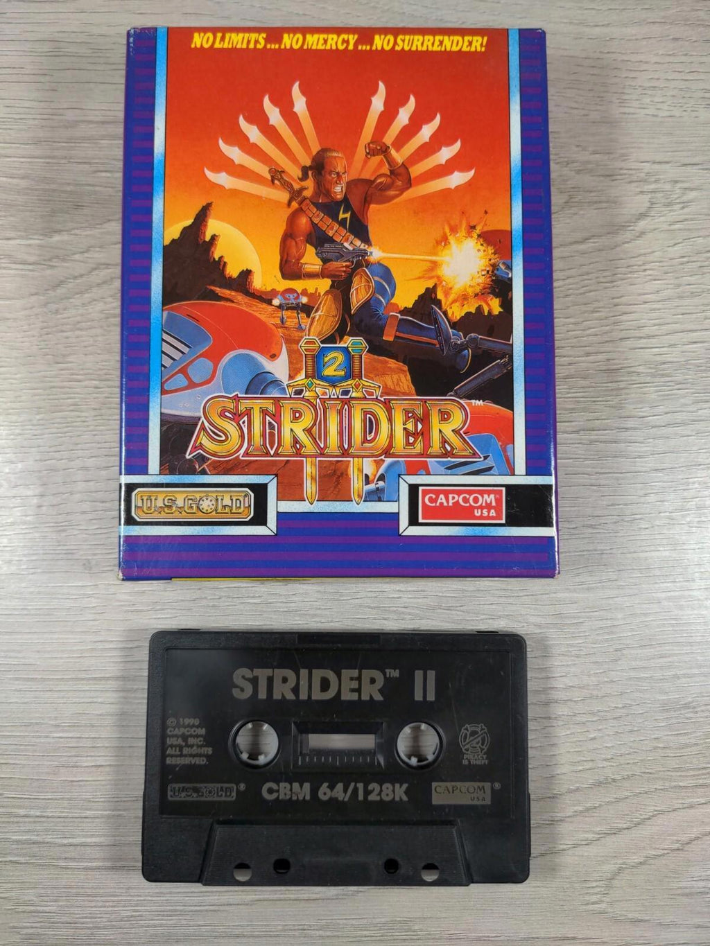 Strider 2 Commodore 64 C64 Video Game Cassette Capcom Tested & Working No Manual