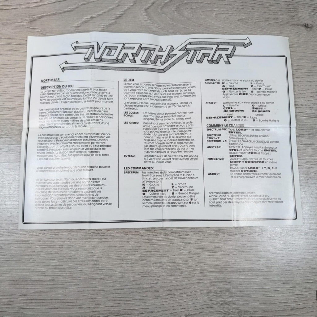 North Star ZX Spectrum 48/128K Game Cassette Gremlin Tested & Working - Retrorama UK