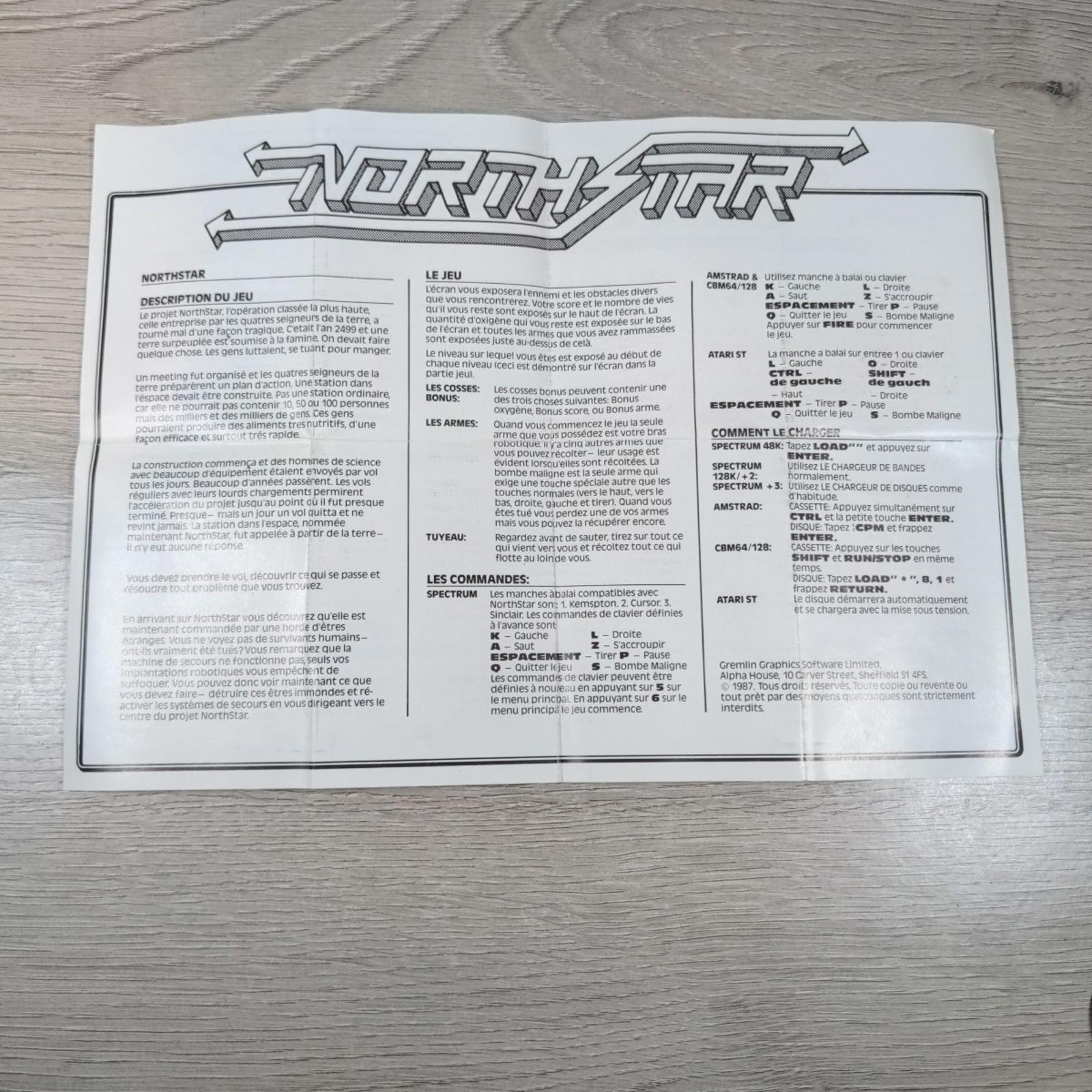 North Star ZX Spectrum 48/128K Game Cassette Gremlin Tested & Working - Retrorama UK