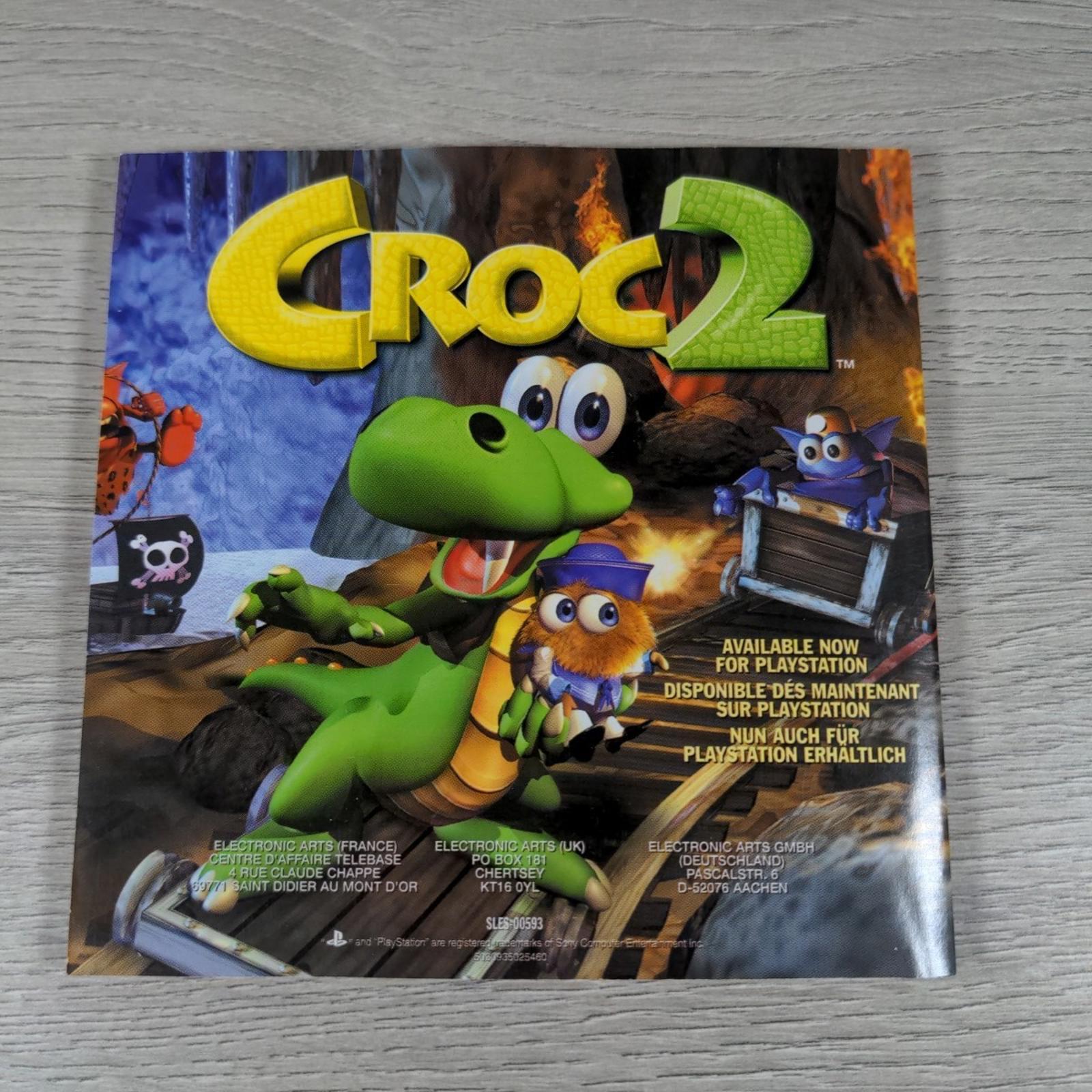 Croc Legend Of The Gobbos Playstation 1 PS1 Game + Manual