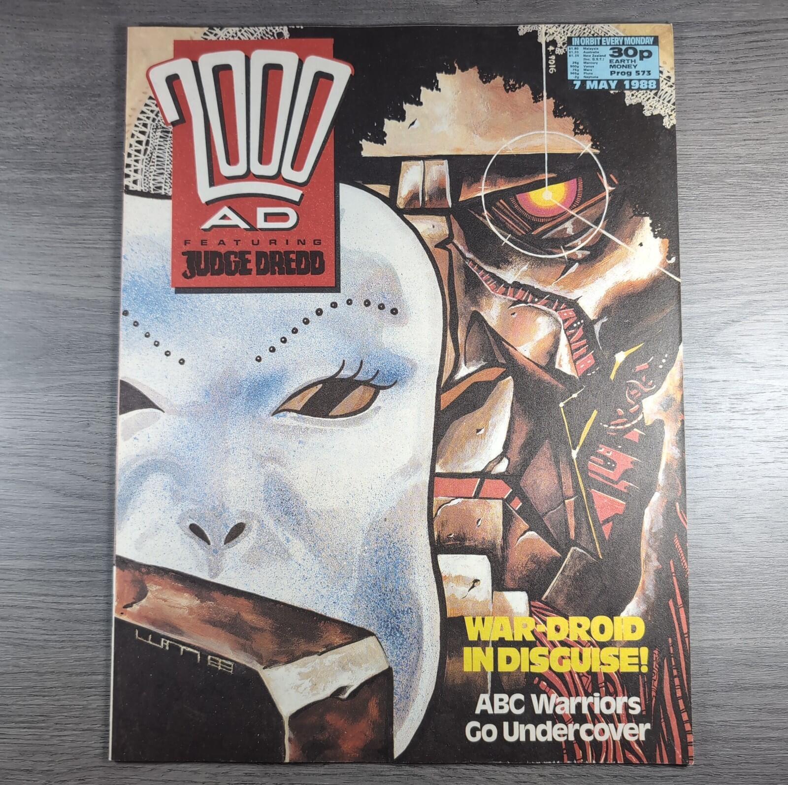 2000AD Prog 573 Featuring Judge Dredd 7th May 1988 Vintage Comic