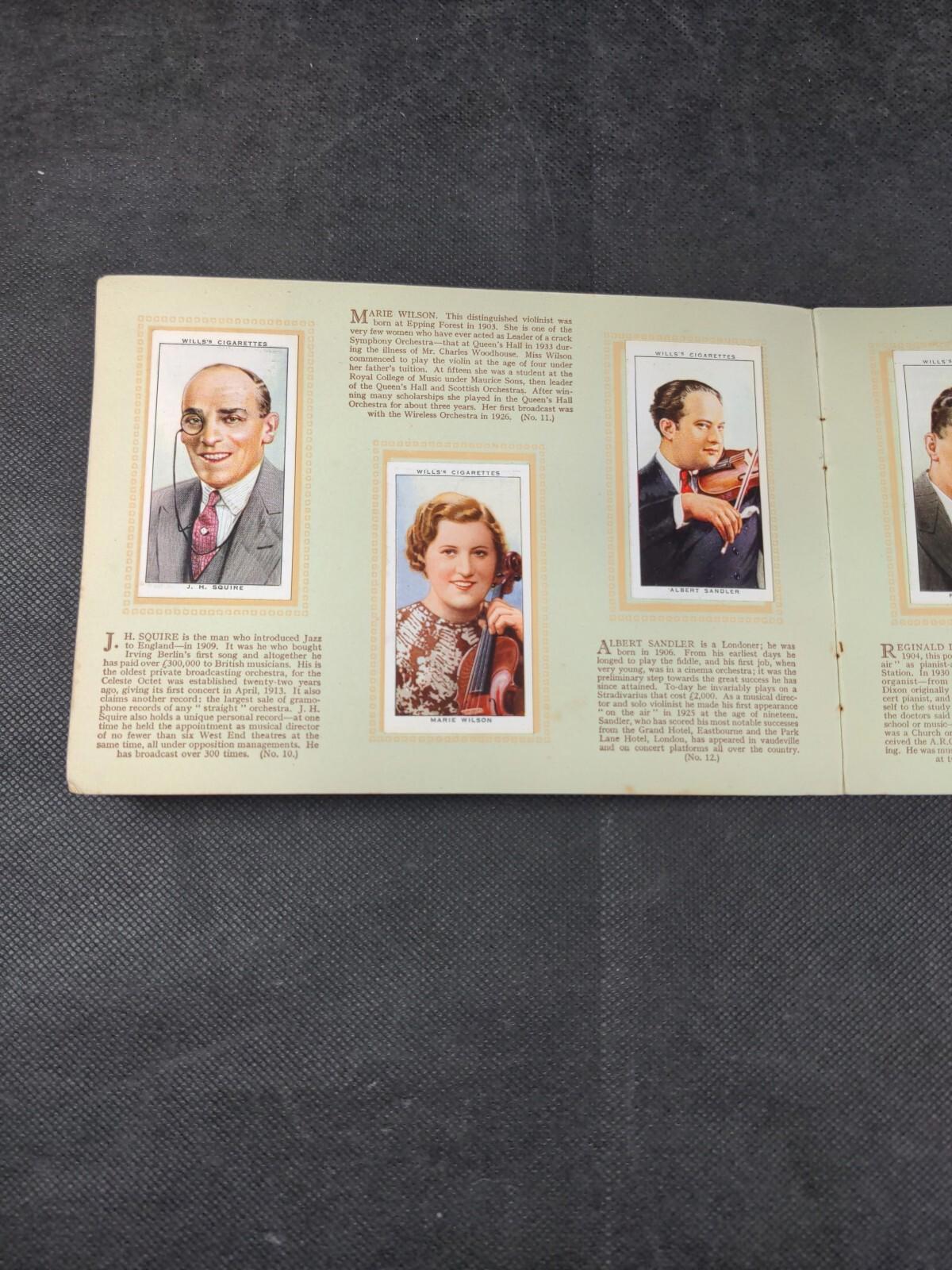 W.D & H.O Wills Radio Celebrities Second Series 1935 Cigarette Cards Full Set