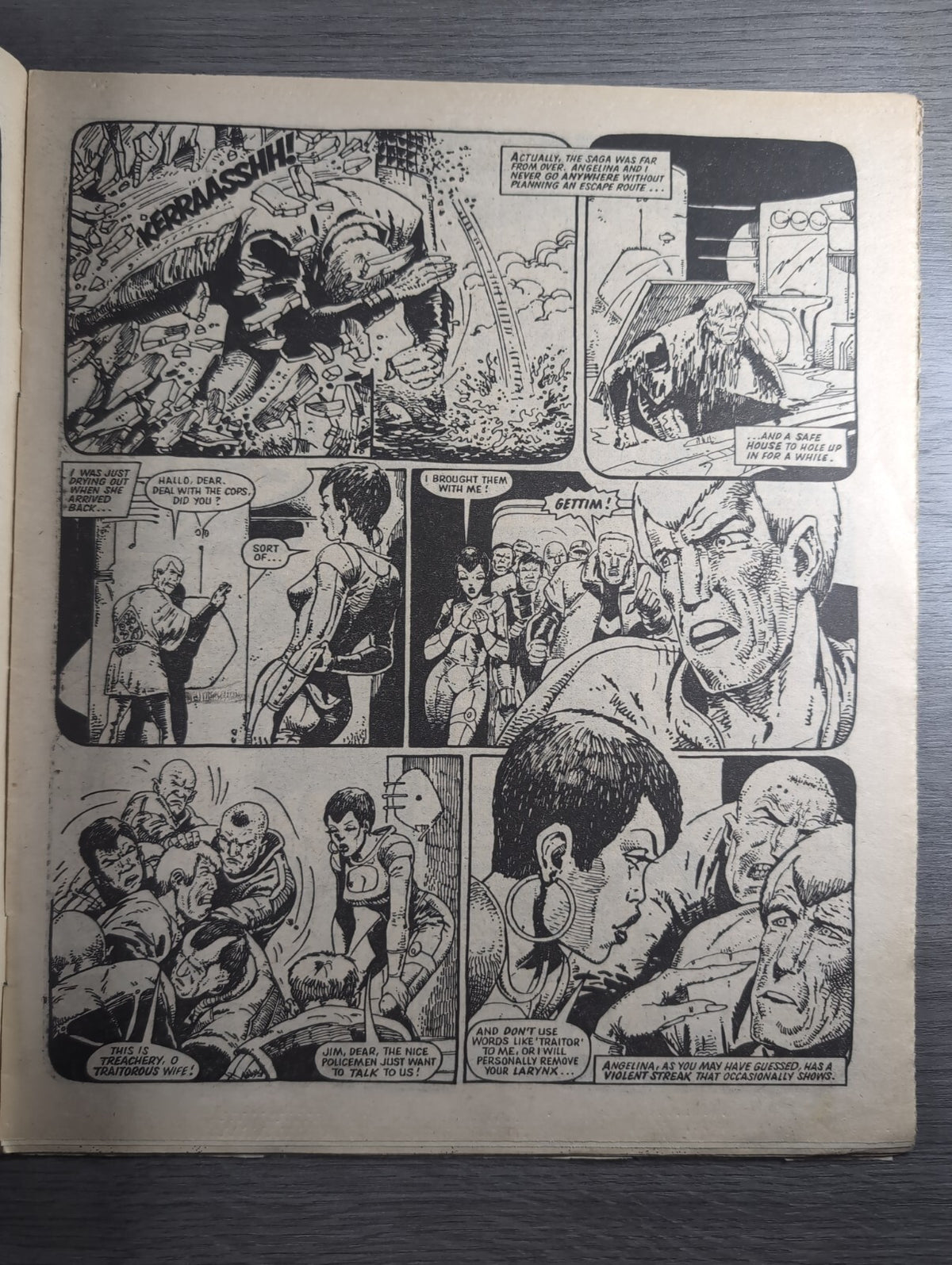 2000AD Prog 393 Featuring Judge Dredd Comic 24th Nov 1984 Vintage Retro Comic