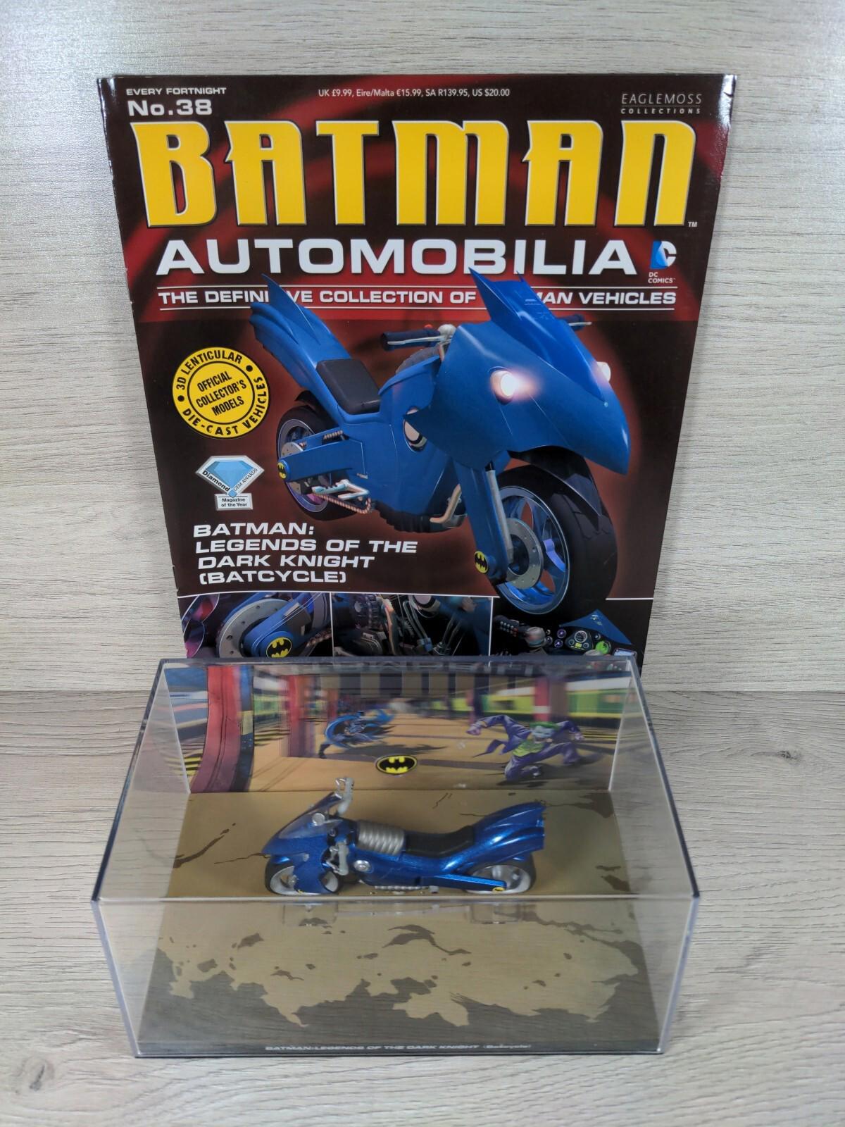 Eaglemoss Batman Automobilia Issue 38 Batma Legends Of The Dark Knight Batcycle - Retrorama UK
