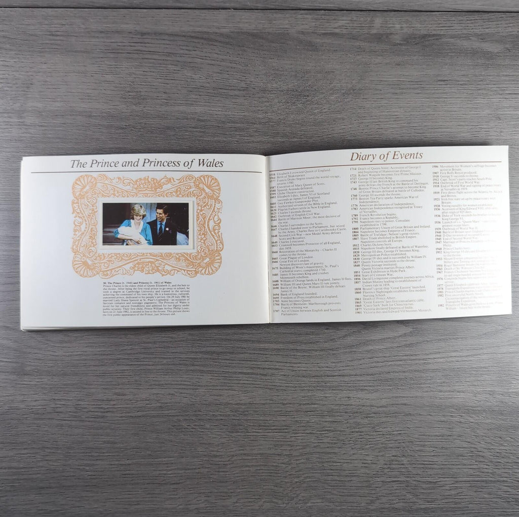 Brooke Bond Tea Picture Cards Album Queen Elizabeth I & II Complete Set