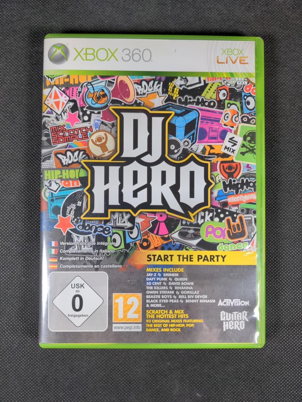 DJ Hero Microsoft Xbox 360 Game Software Activision