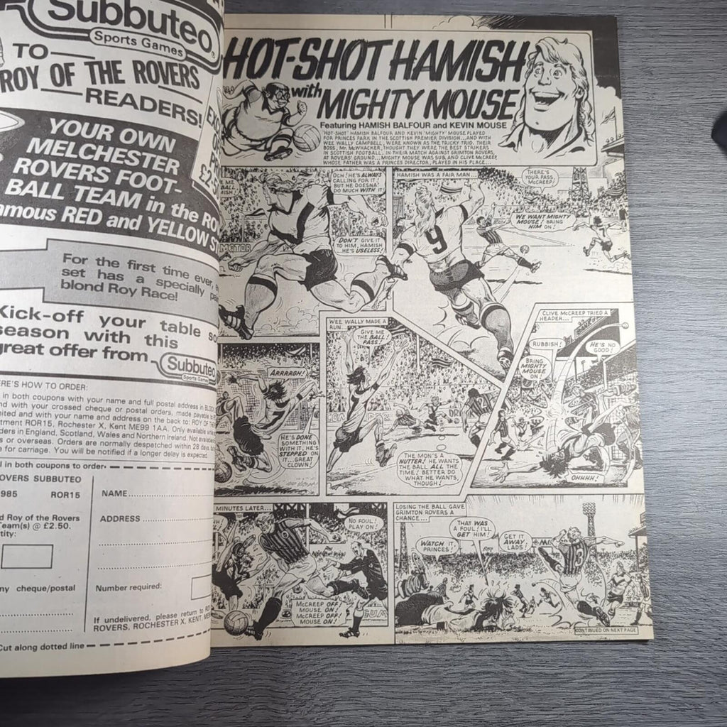 Roy of The Rovers 7th September 1985 Vintage Comic IPC Magazines