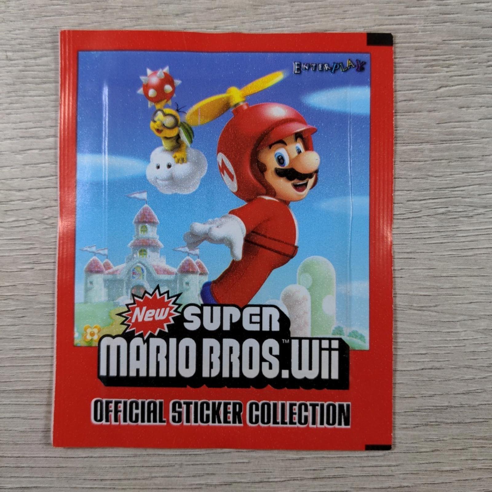 Super Mario Bros Wii Official Sticker Collection 2011 Factory Sealed Packs x 10