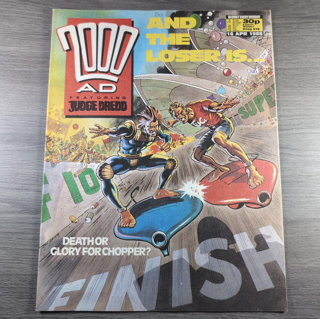 2000AD Prog 570 Featuring Judge Dredd 16th April 1988 Vintage Comic