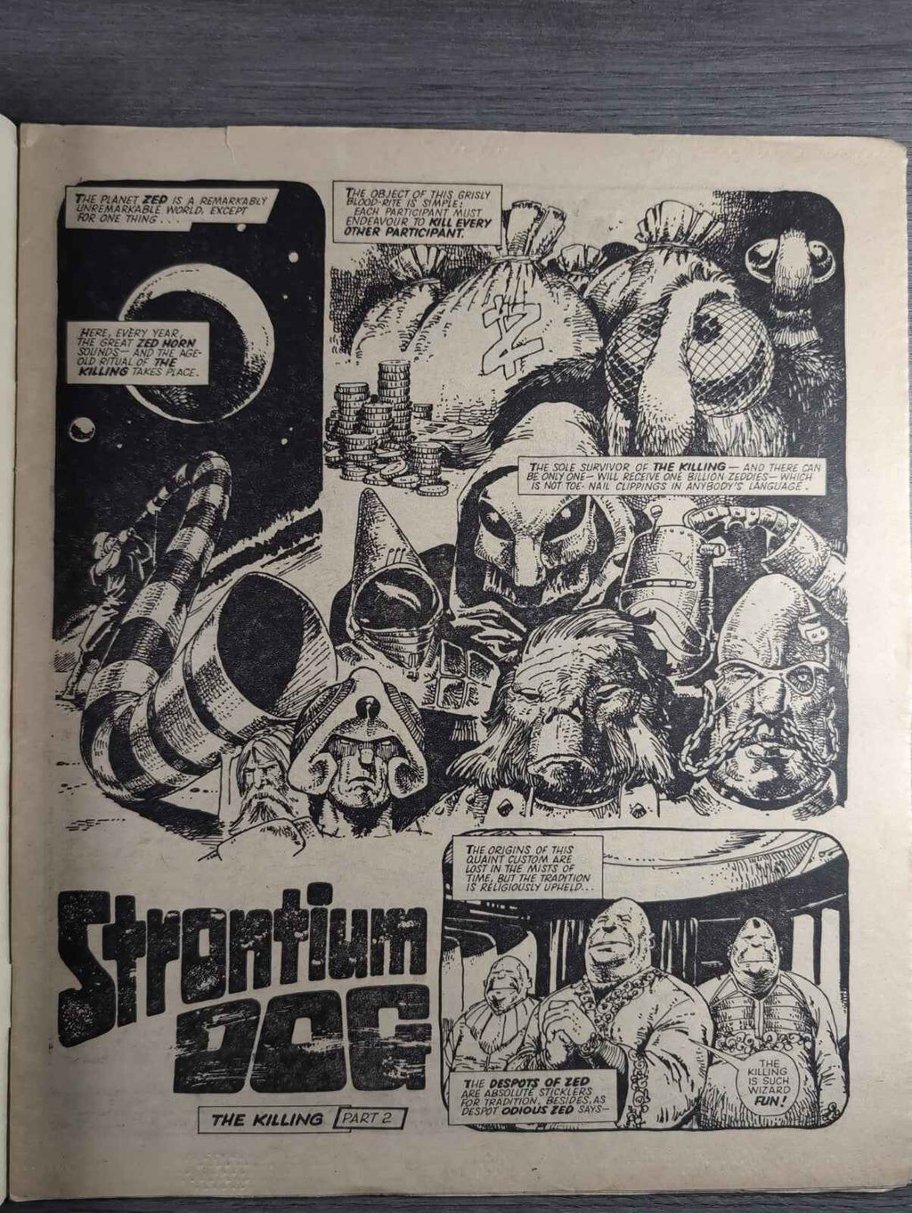 2000AD Prog 351 Featuring Judge Dredd Comic 14th Jan 1984 Vintage Retro Comic