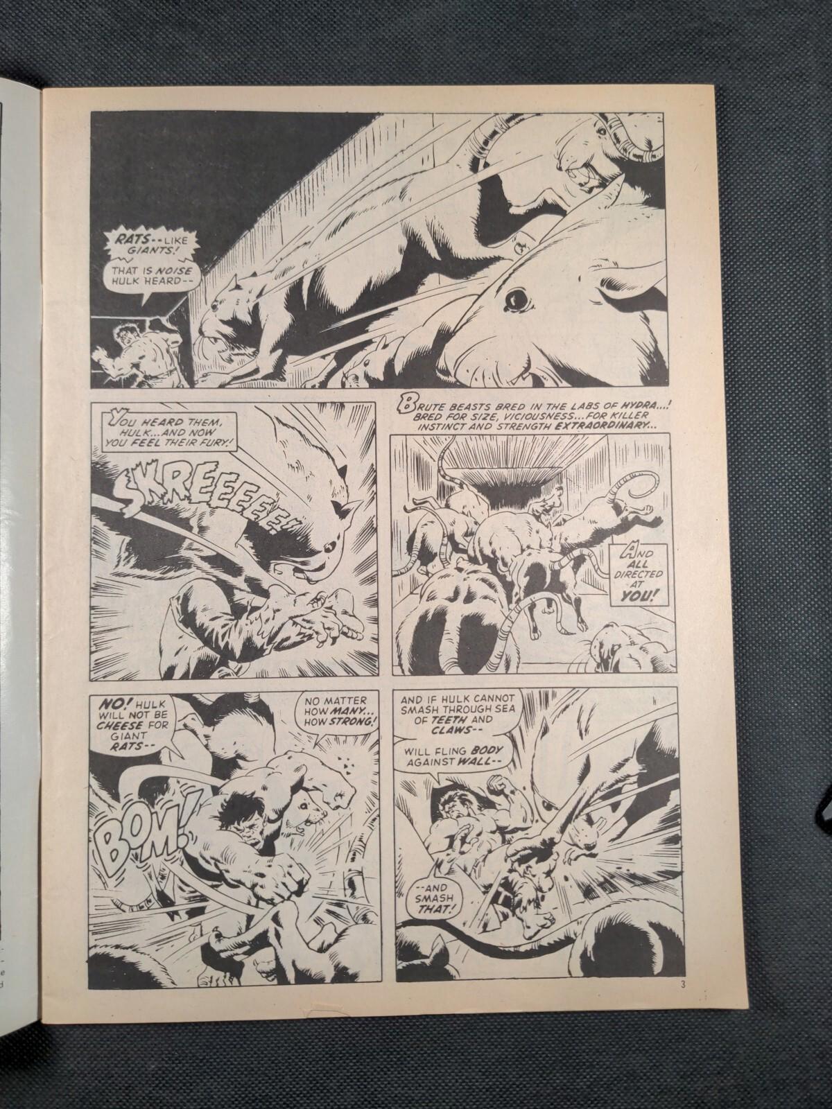 Mighty World of Marvel Issue No 142 June 1975 Marvel UK Vintage Comic