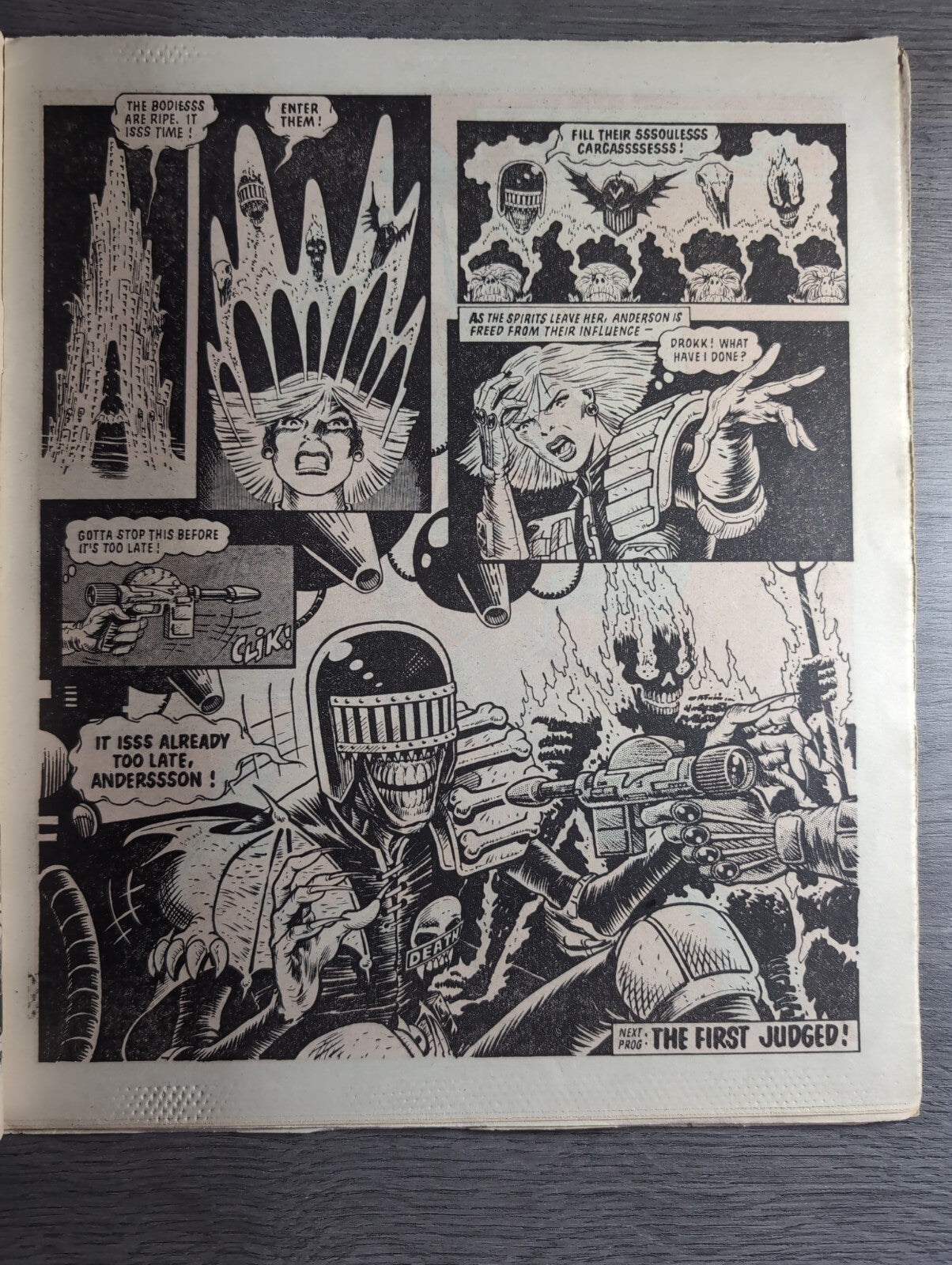 2000AD Prog 418 Featuring Judge Dread Comic 18th May 1985 Vintage Retro Comic