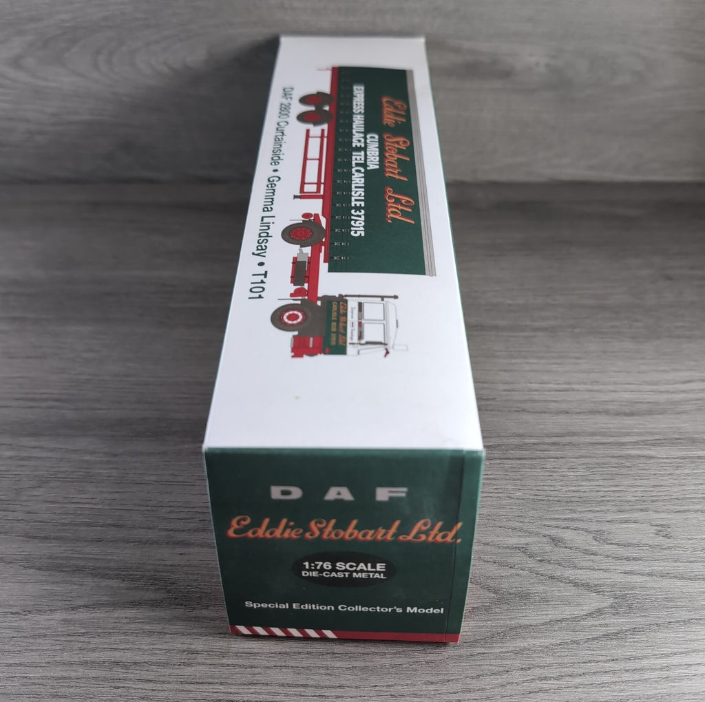 Atlas Editions Eddie Stobart Daf 2800 Curtainside Gemma Lindsay T101 1:76 Scale