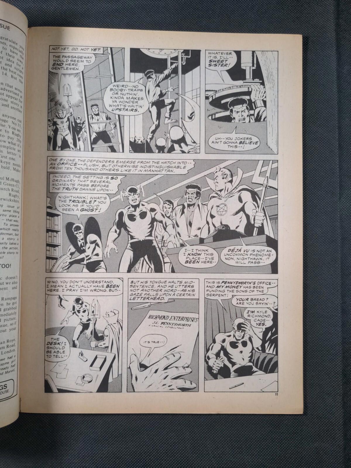 Marvel Comics: Rampage Starring The Daring Defenders Issue No 24 March 1978