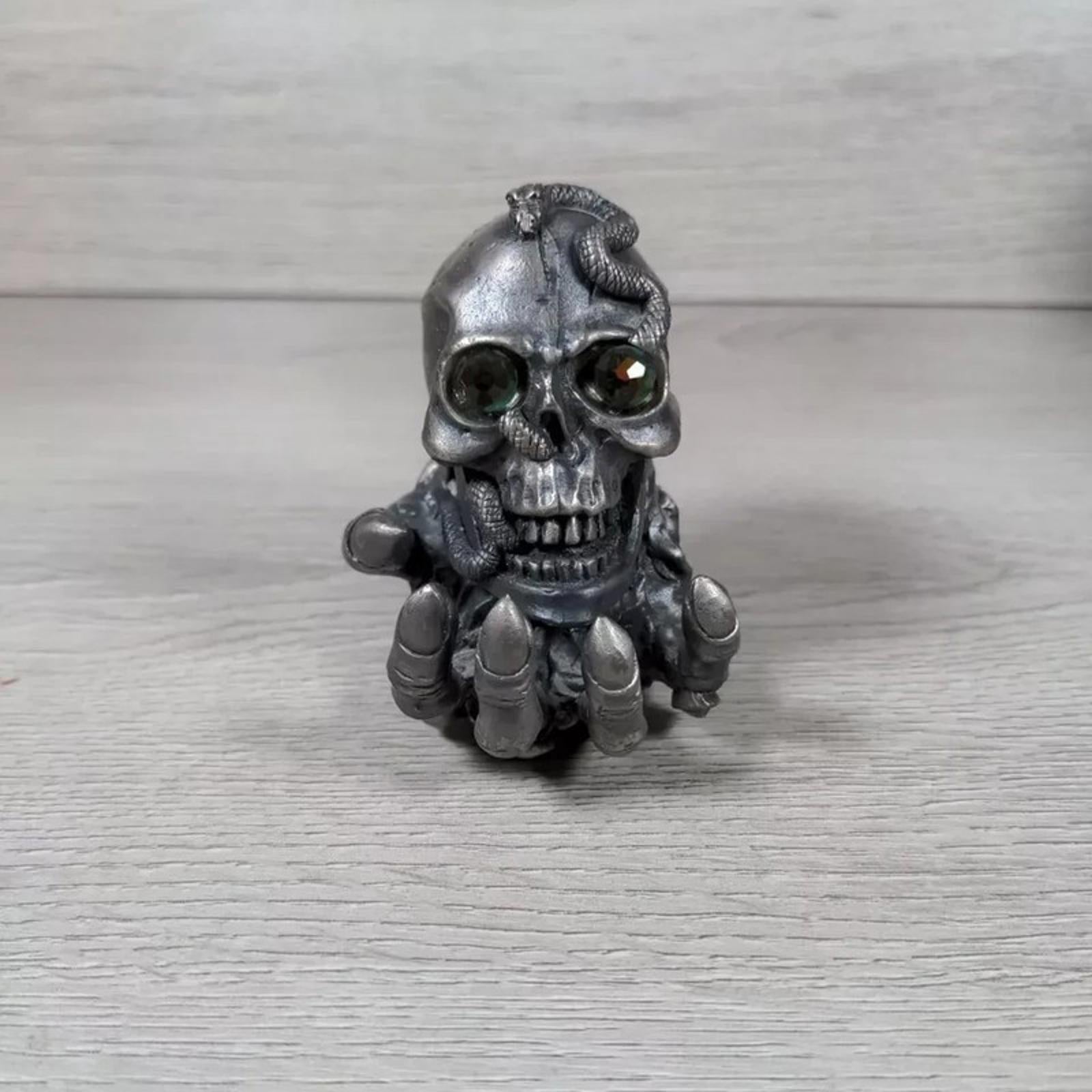 Myth & Magic The Skull Holder The Tudor Mint 3161 Metal Figure