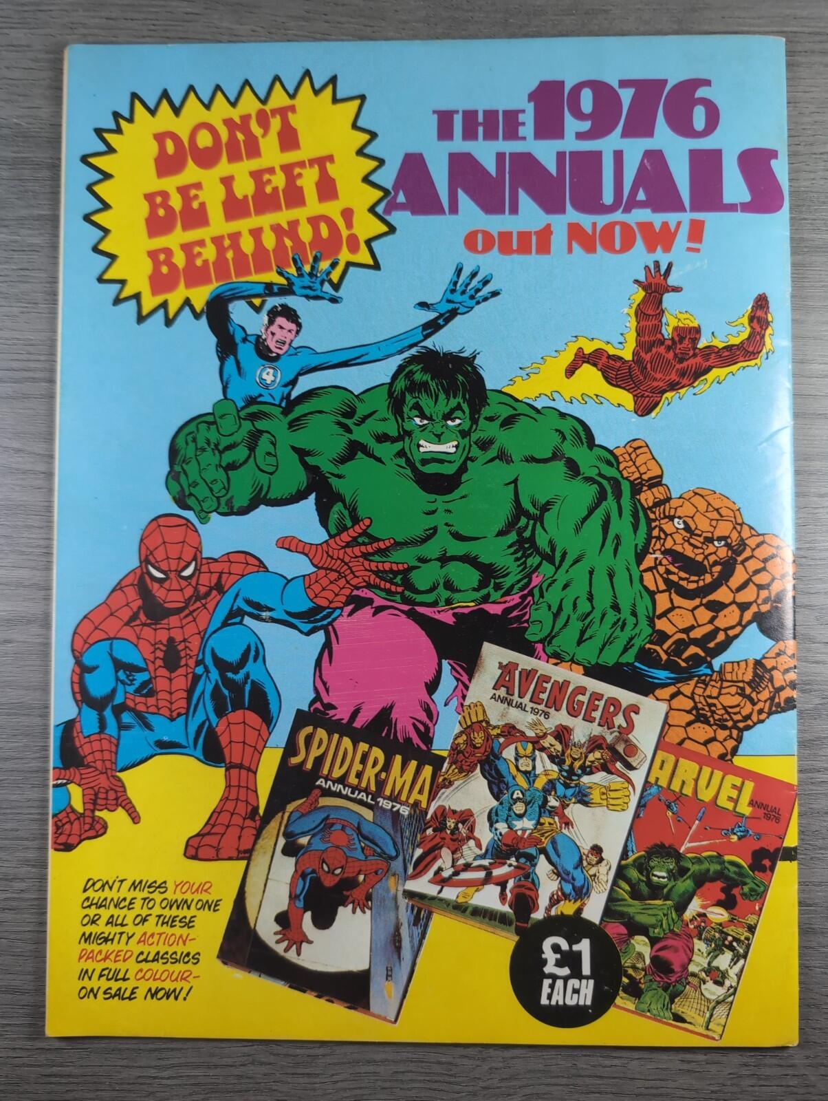 Spider-Man Comics Weekly No 145 Marvel Comics UK 22nd November 1975 Vintage Comic