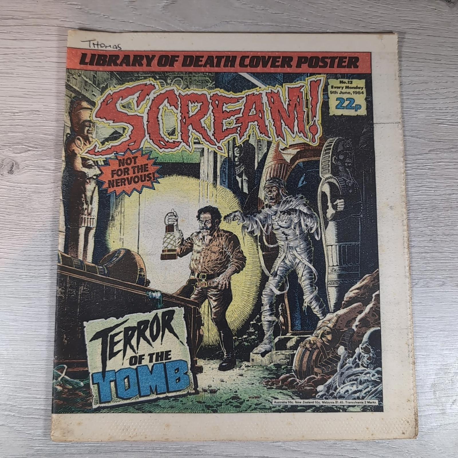Scream! Comic Issue Number 12 9th June 1984