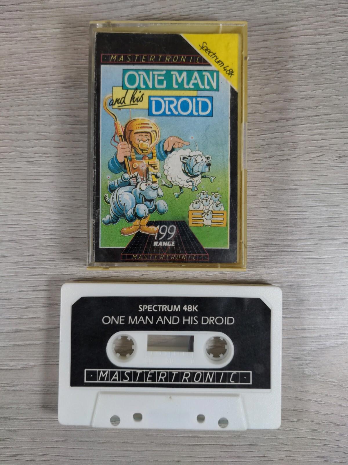One Man And His Droid ZX Spectrum 48K Video Game Cassette Tested & Working - Retrorama UK