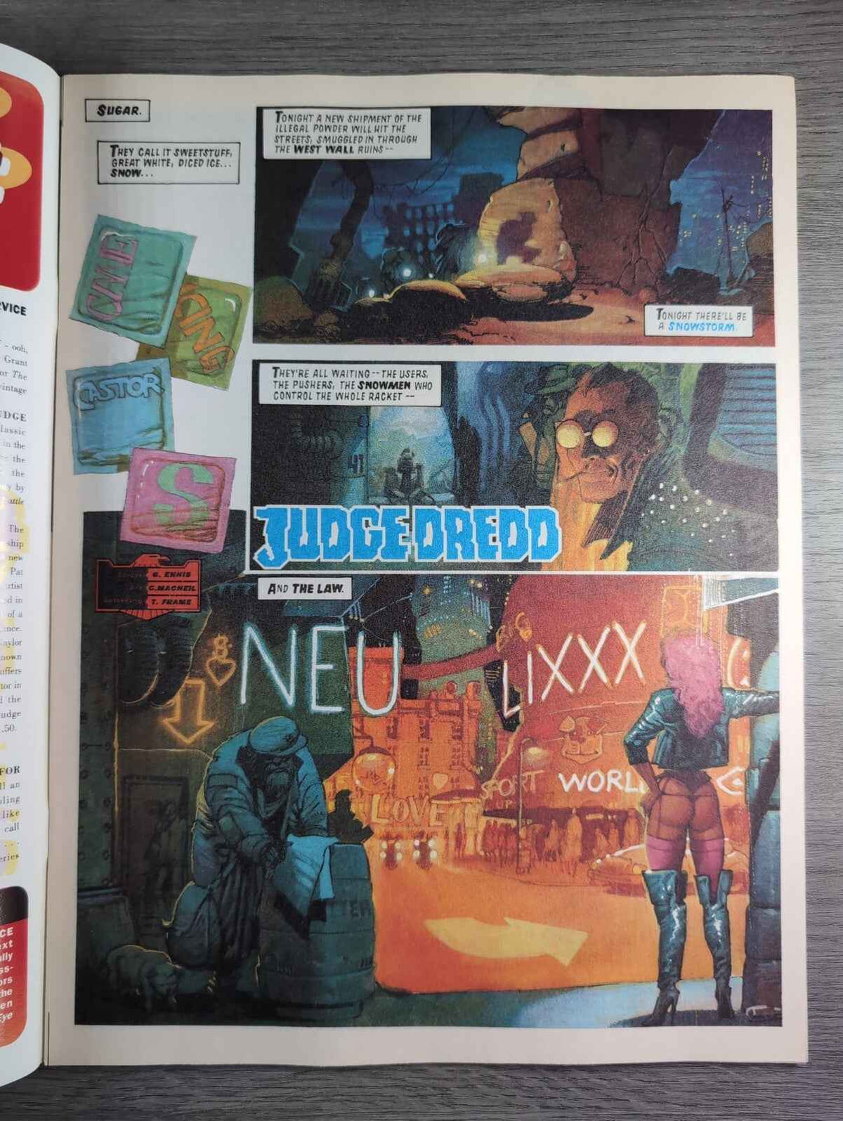 2000AD Comic Featuring Judge Dredd  Prog 819 23rd Jan 1993 Vintage Retro Comics