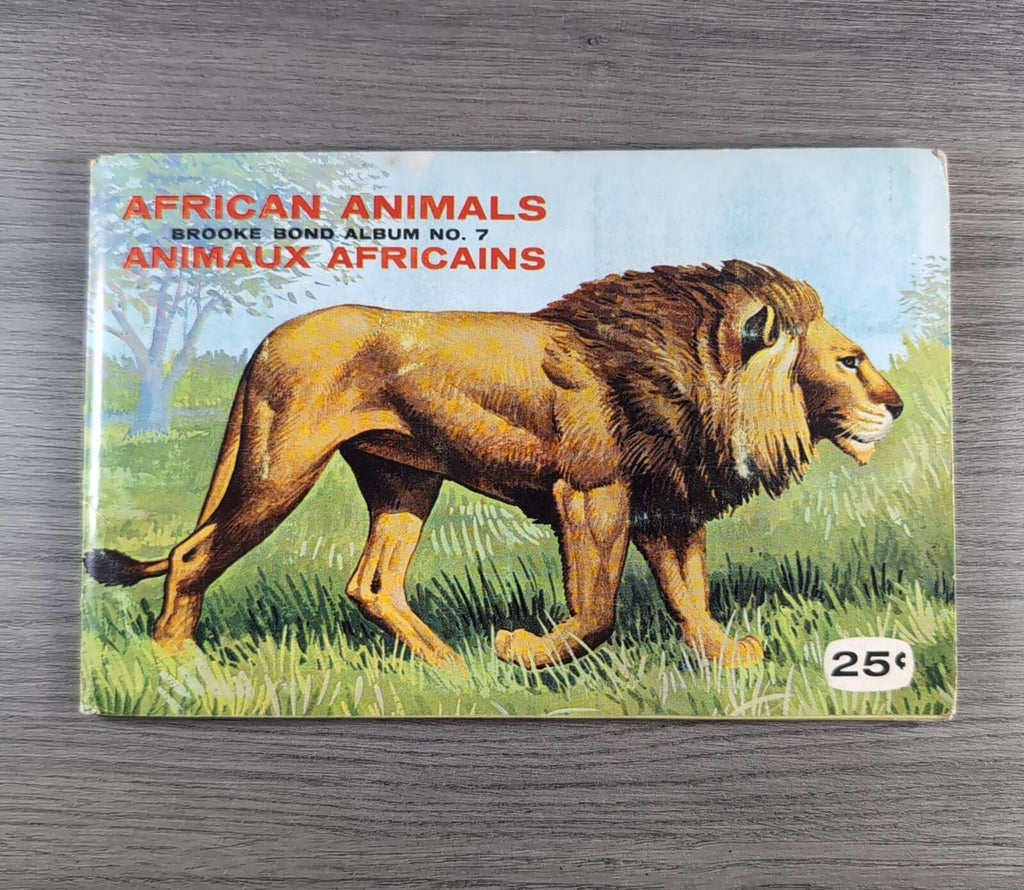 African Animals Brooke Bond Album No 7 Tea Cards Vintage Collectors Cards