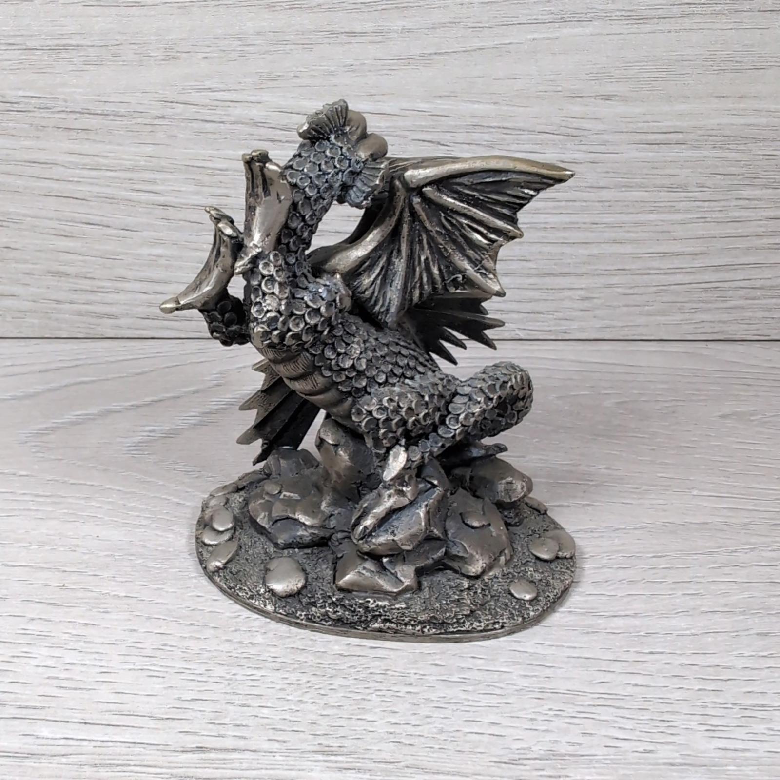 Myth & Magic The Dragon Of Light 3085 The Tudor Mint Pewter Metal Figure