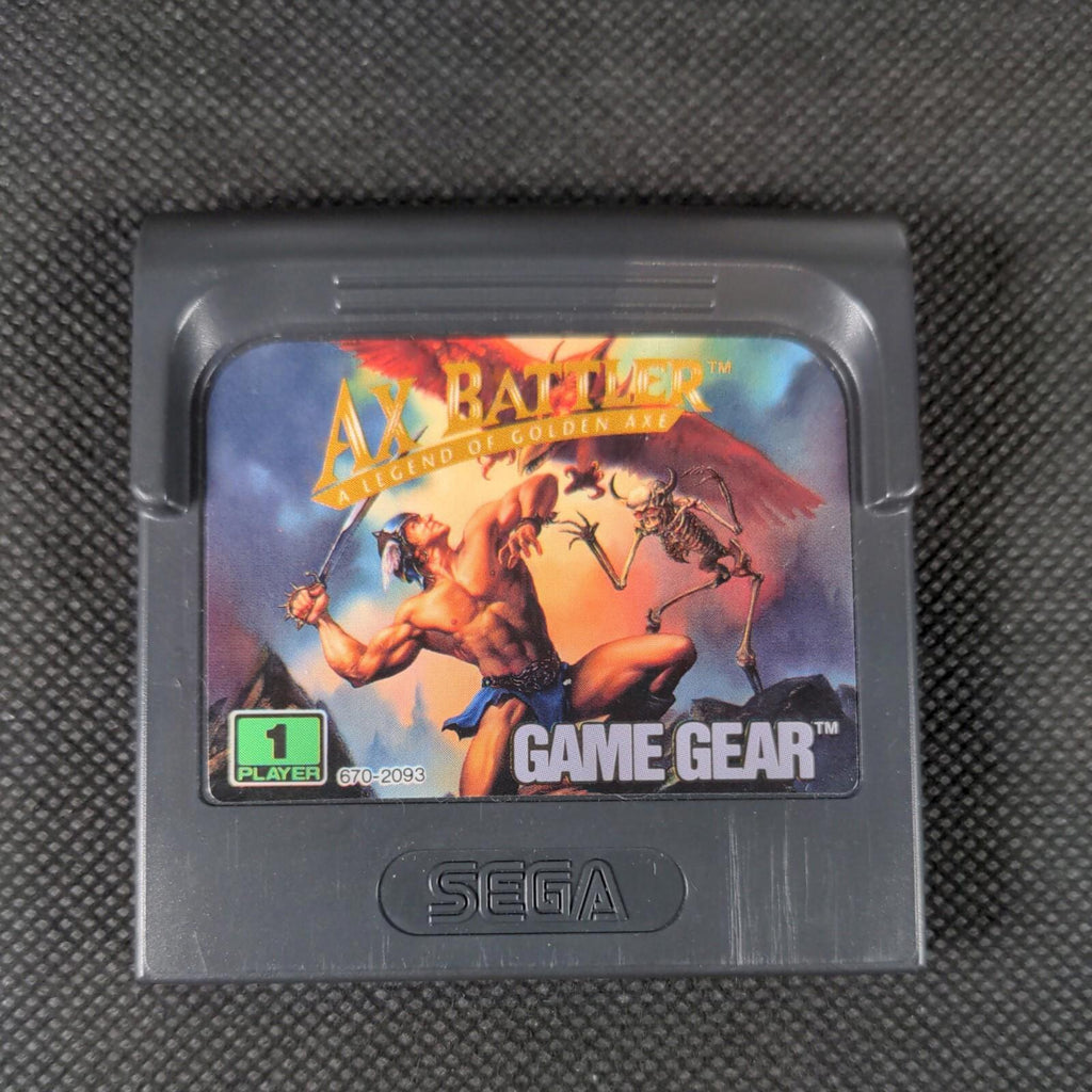 Ax Battler Cartridge & Manual Sega Game Gear