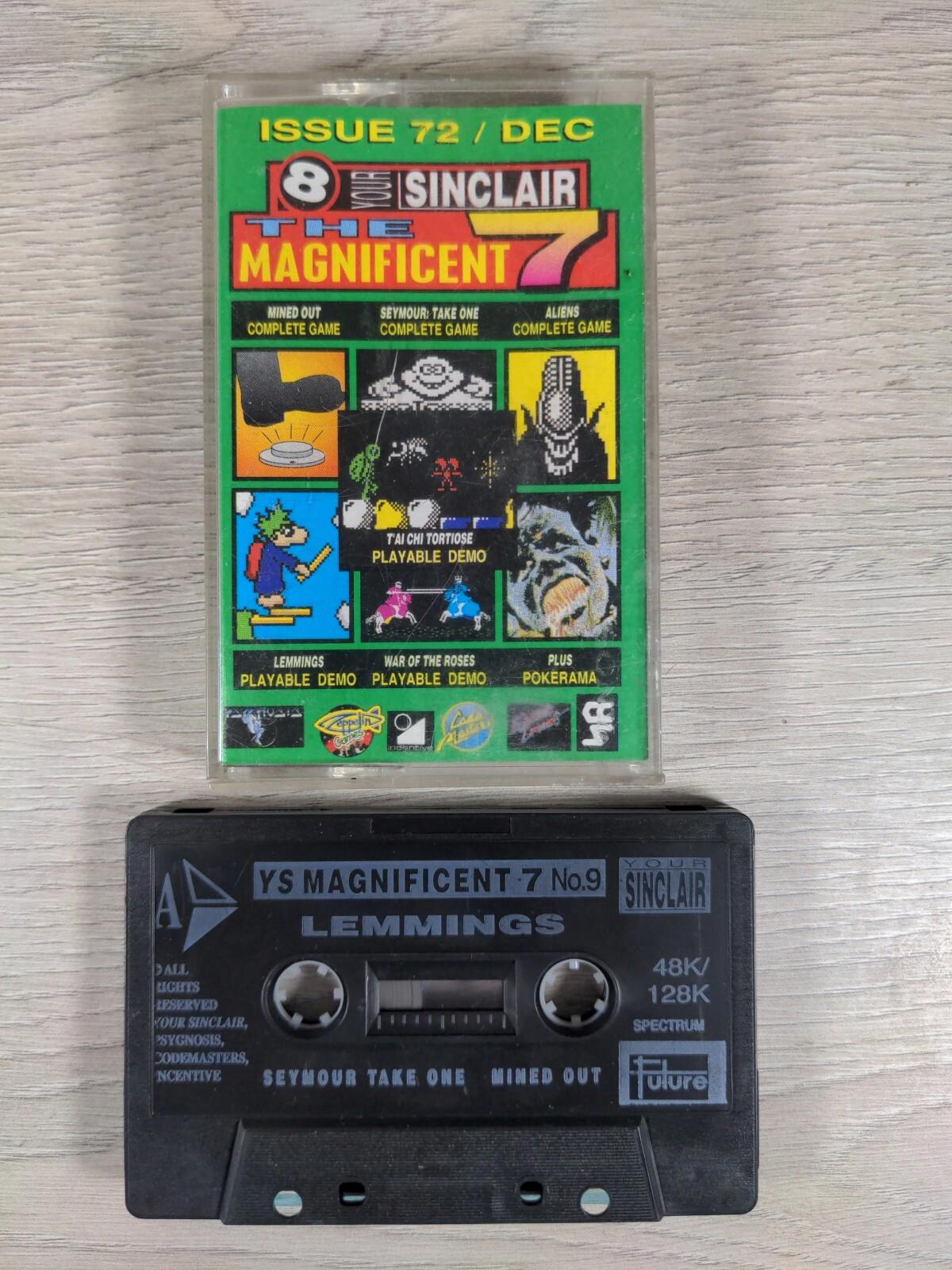 The Magnificent 7 Issue 72 Dec 1991 No8 ZX Spectrum Cassette Tested & Working