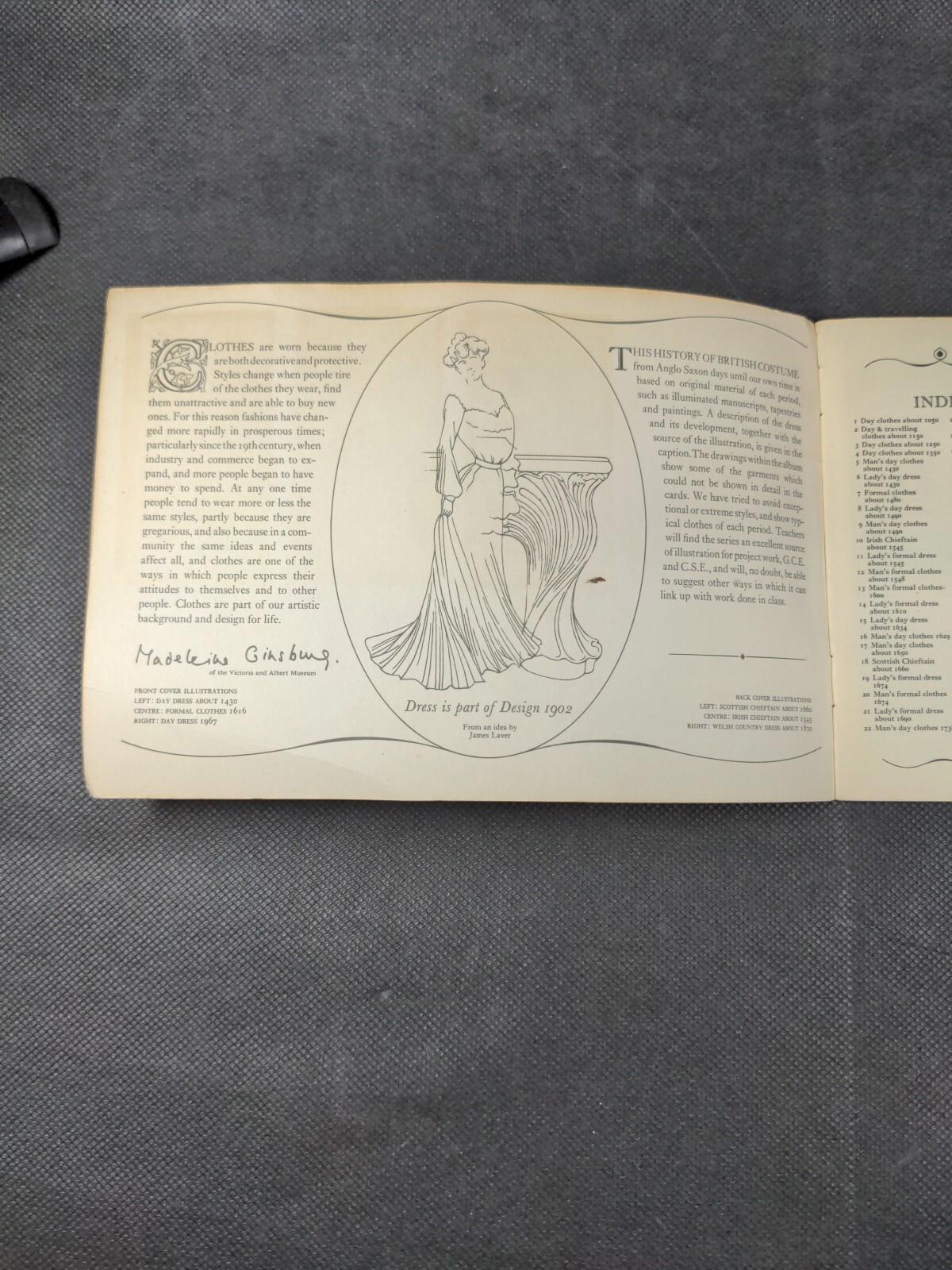 Brooke Bond Tea British Costume Picture Card Album Complete Set