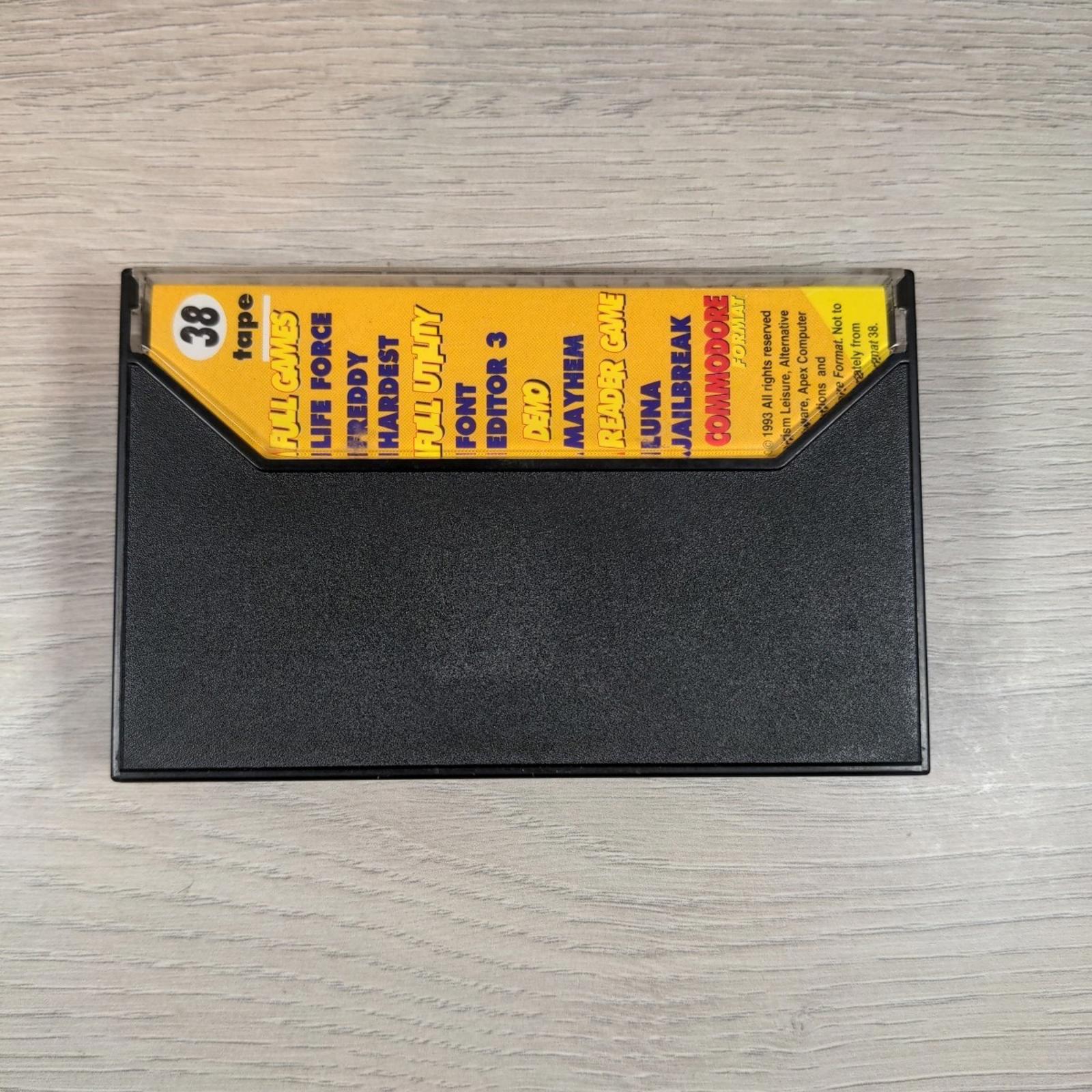 The CF Power Pack Tape 38 Commodore 64 C64 Video Game Cassette Tested & Working