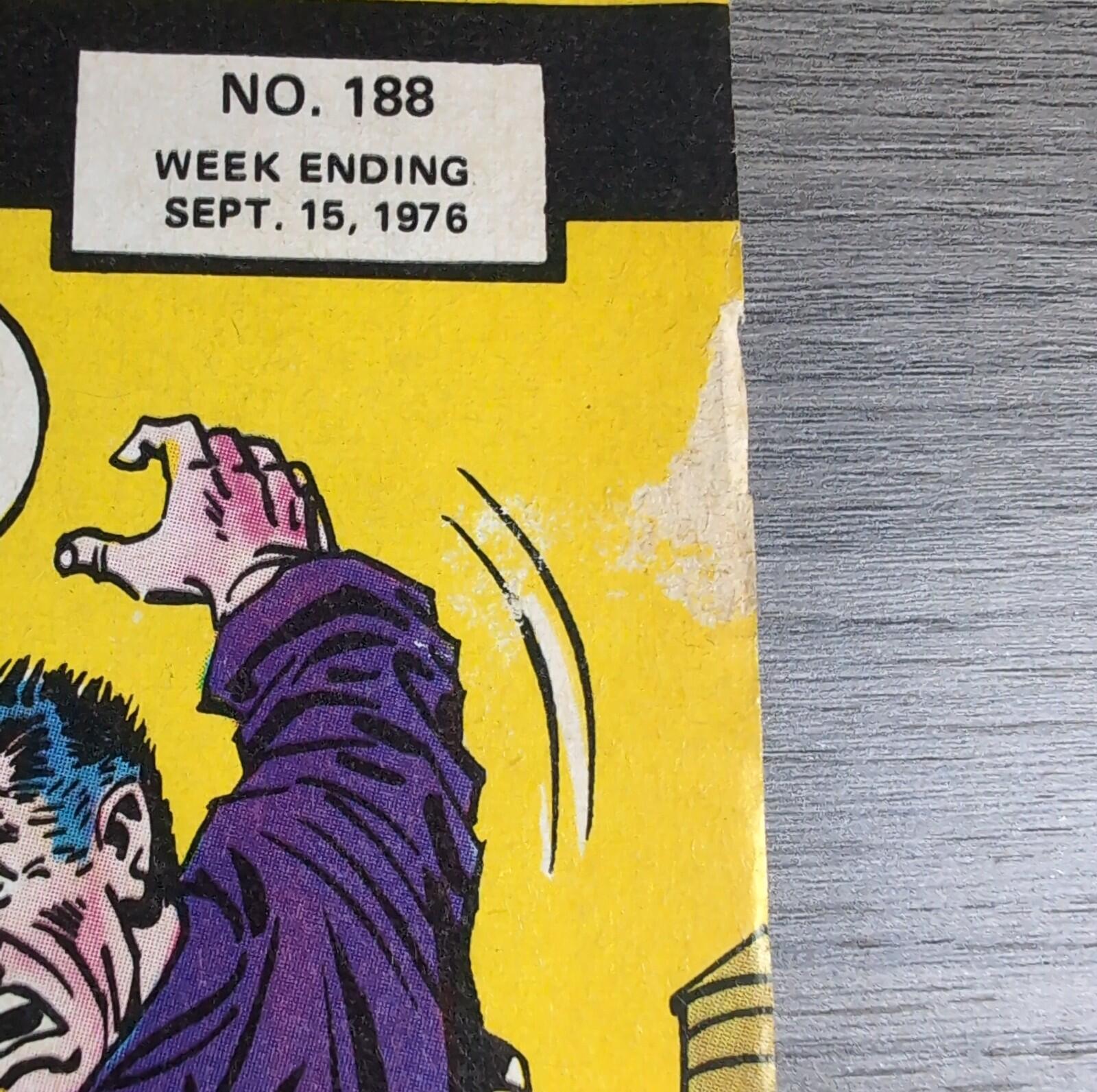 Super Spider-Man With The Super Heroes No. 188 Marvel Comics 15th September 1976